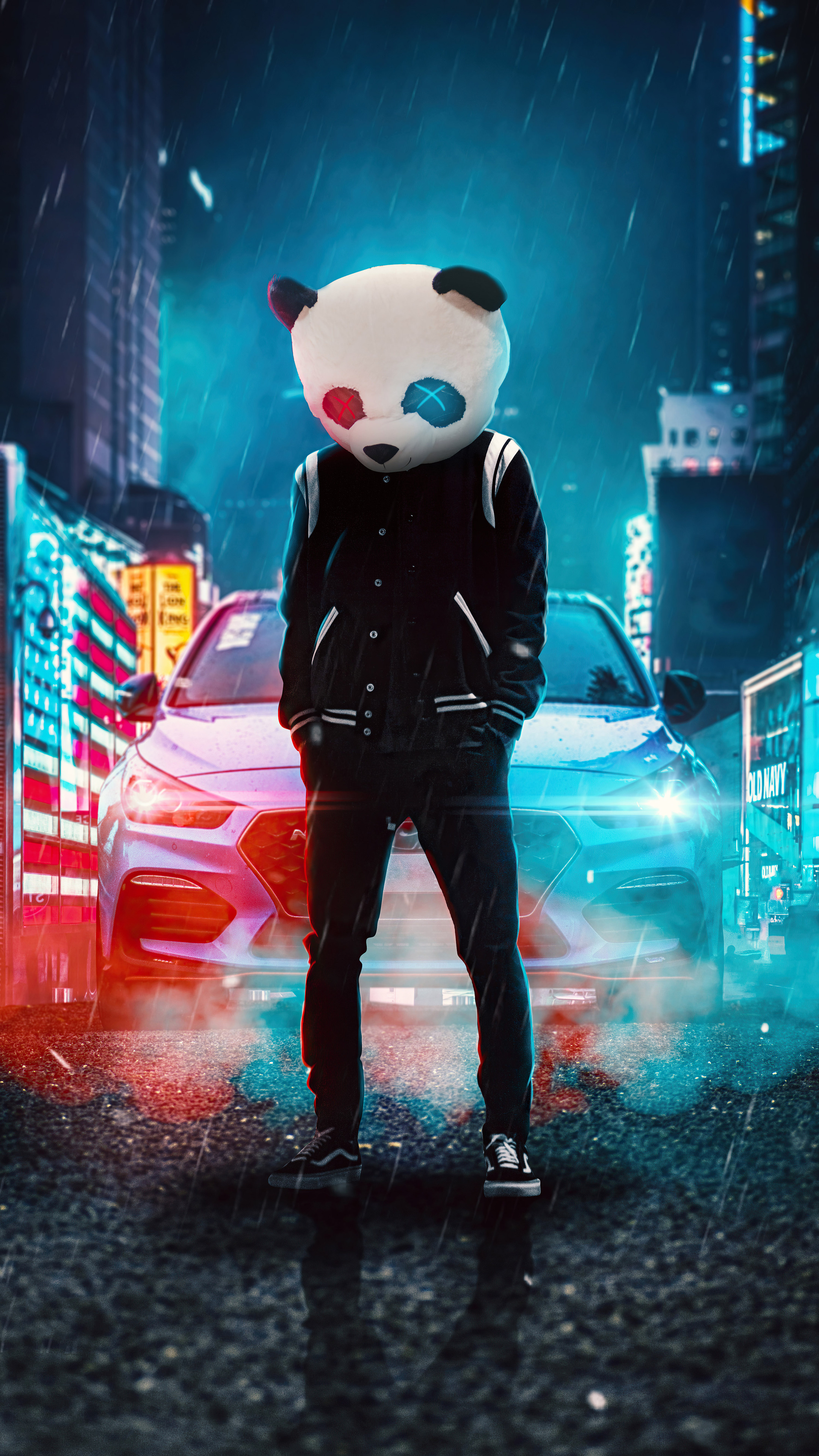 Panda boy, Cool Backgrounds Wallpaper, 2160x3840 4K Phone