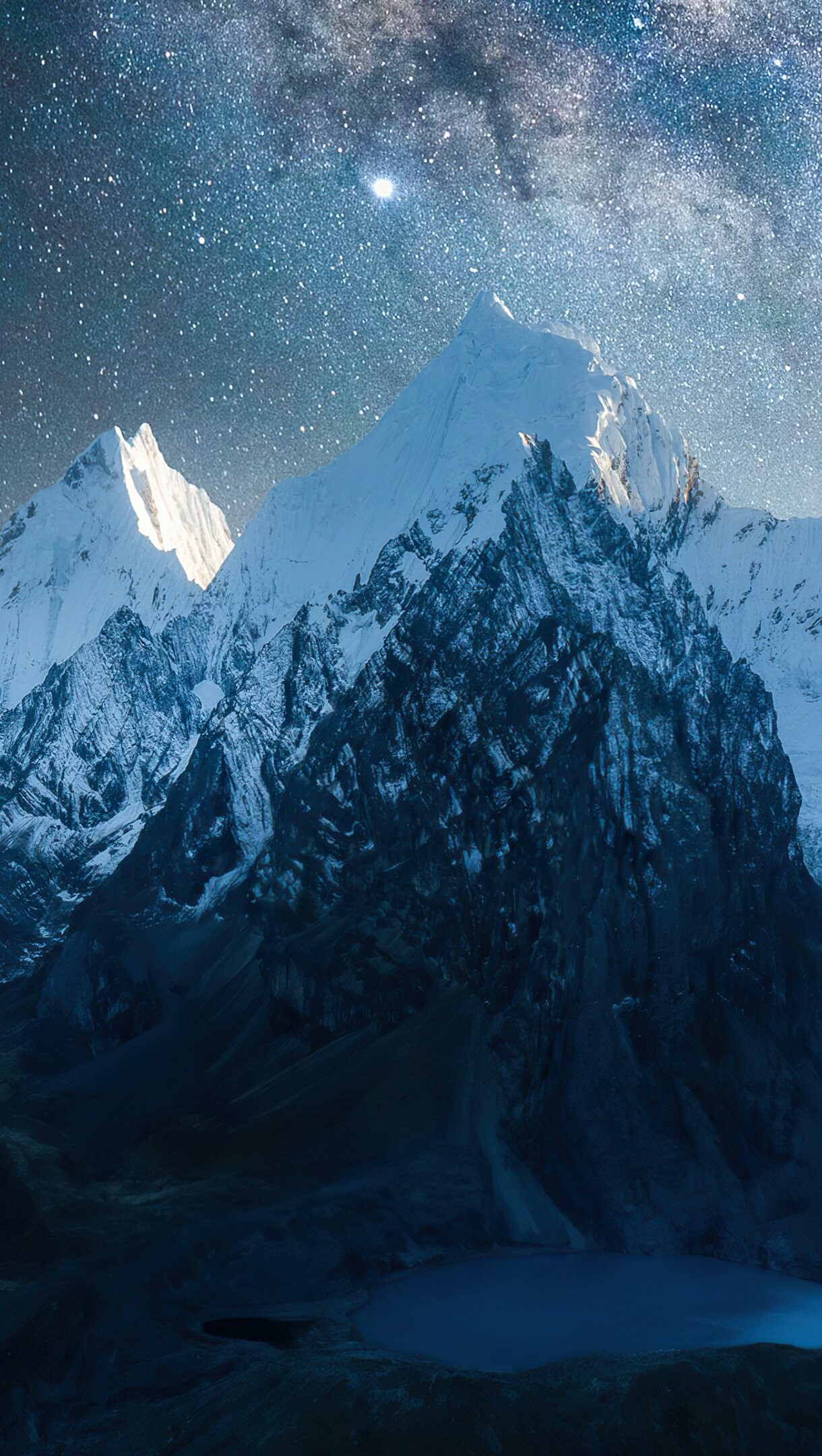 Stars, Mount Everest Wallpaper, 1220x2160 HD Phone