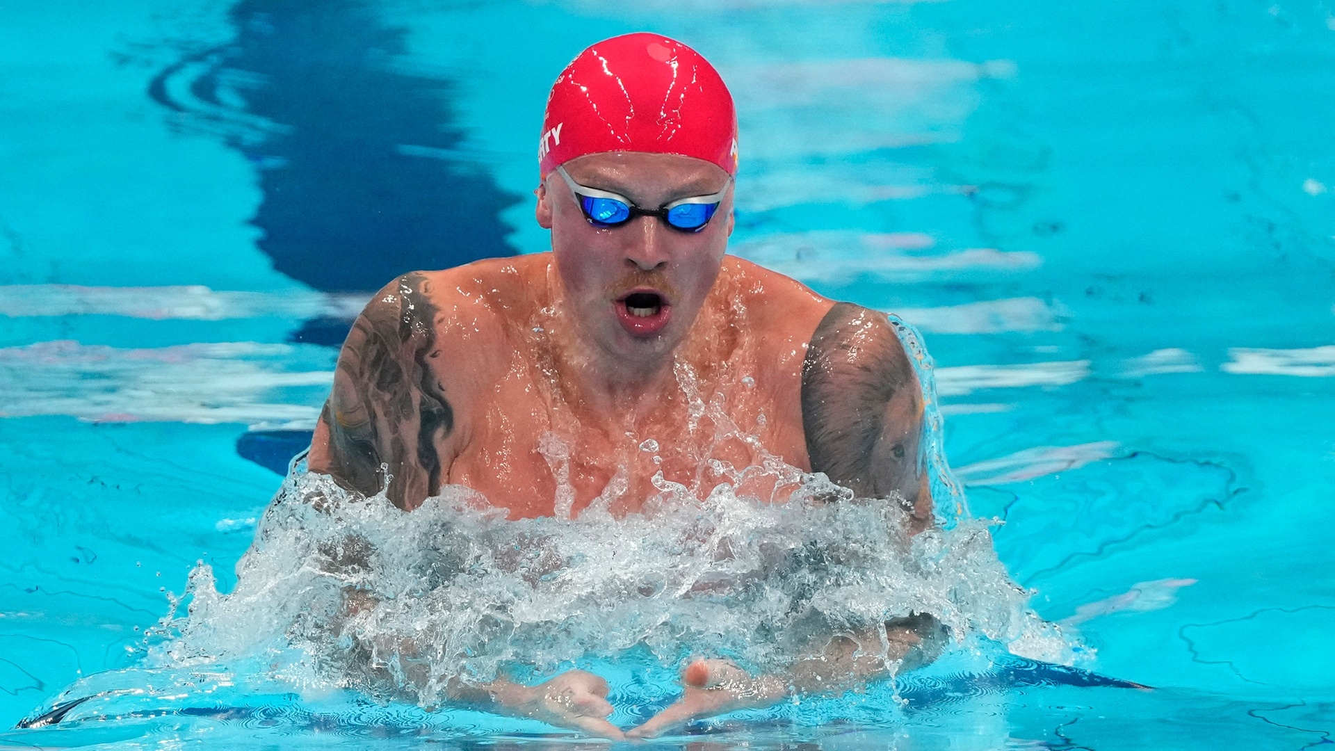 Adam Peaty, Breaststroke gold, Olympic defending champion, NBC Olympics, 1920x1080 Full HD Desktop