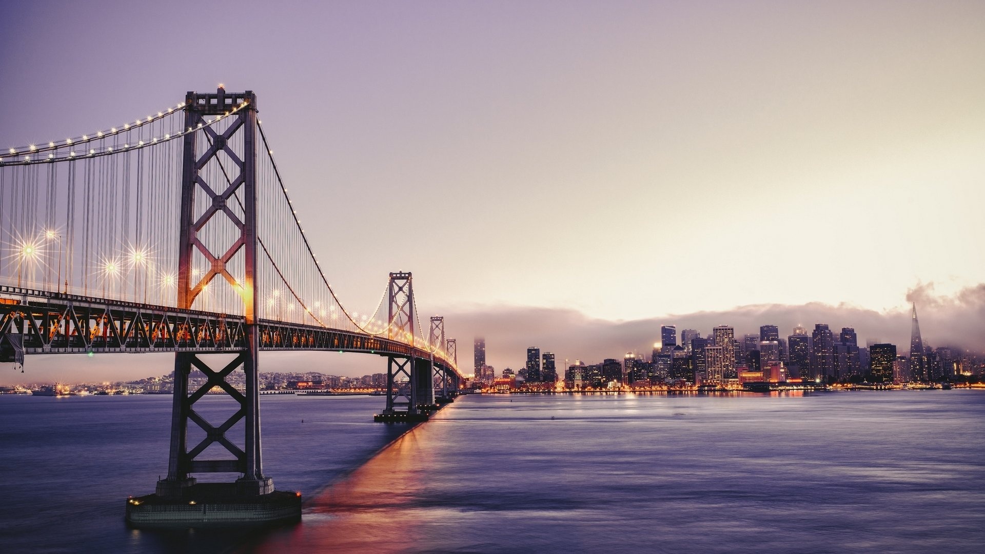 San Francisco, Travels, Bay bridge, Background, 1920x1080 Full HD Desktop