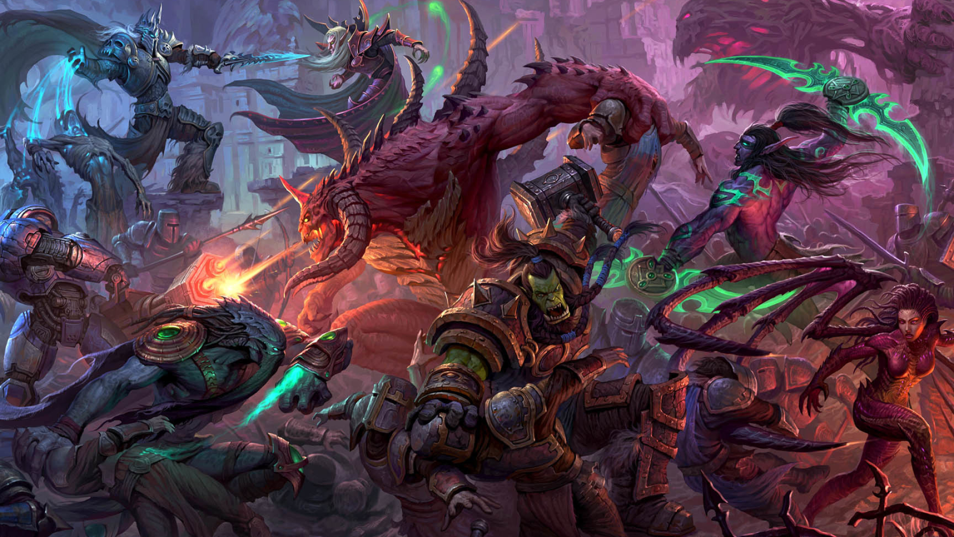 Heroes of the Storm wallpapers, Striking visuals, Diverse heroes, Immersive gaming, 1920x1080 Full HD Desktop