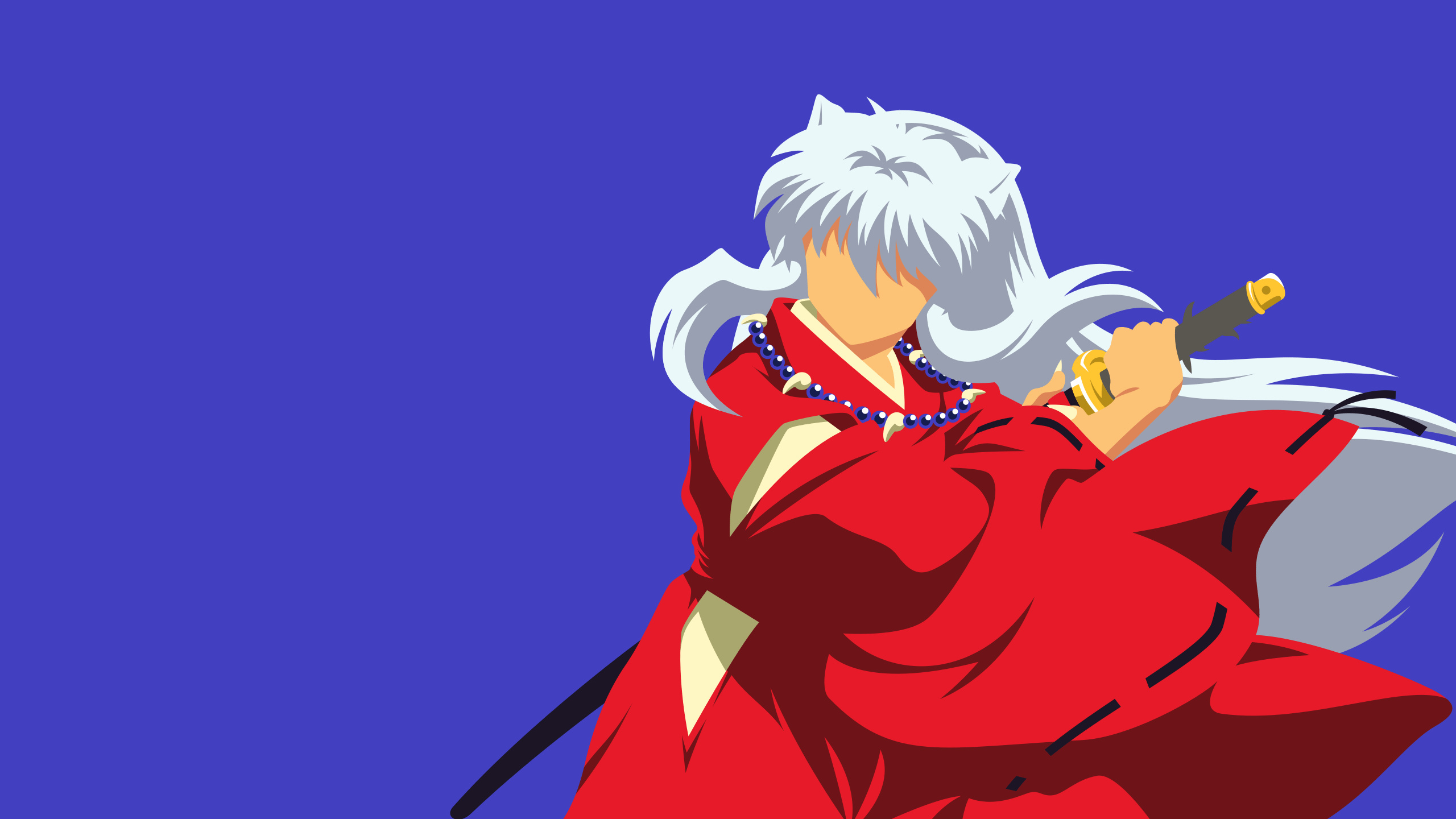 Minimalism, InuYasha Wallpaper, 2560x1440 HD Desktop