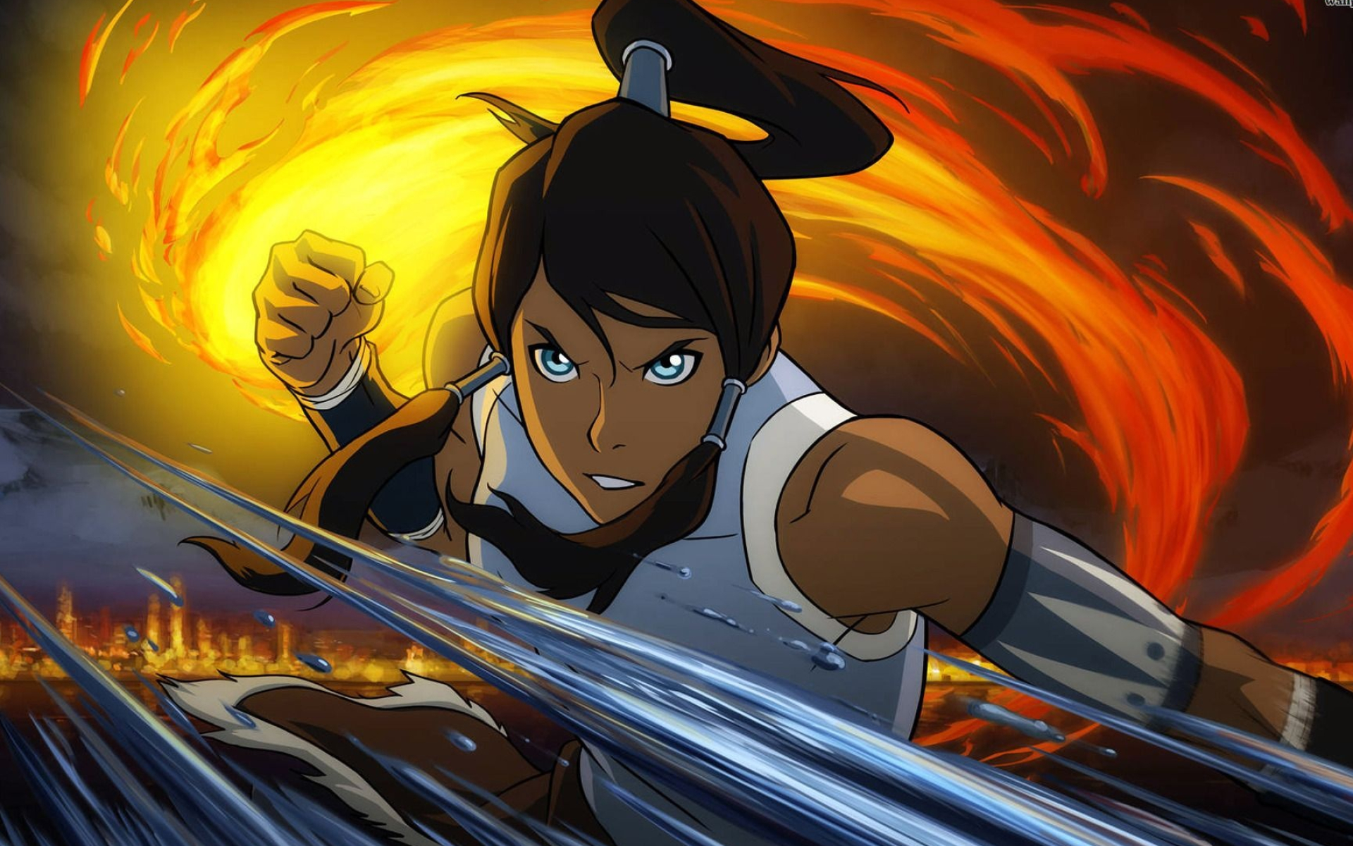 The Legend of Korra, Avatar Korra, Animation series, Elemental bending, 1920x1200 HD Desktop