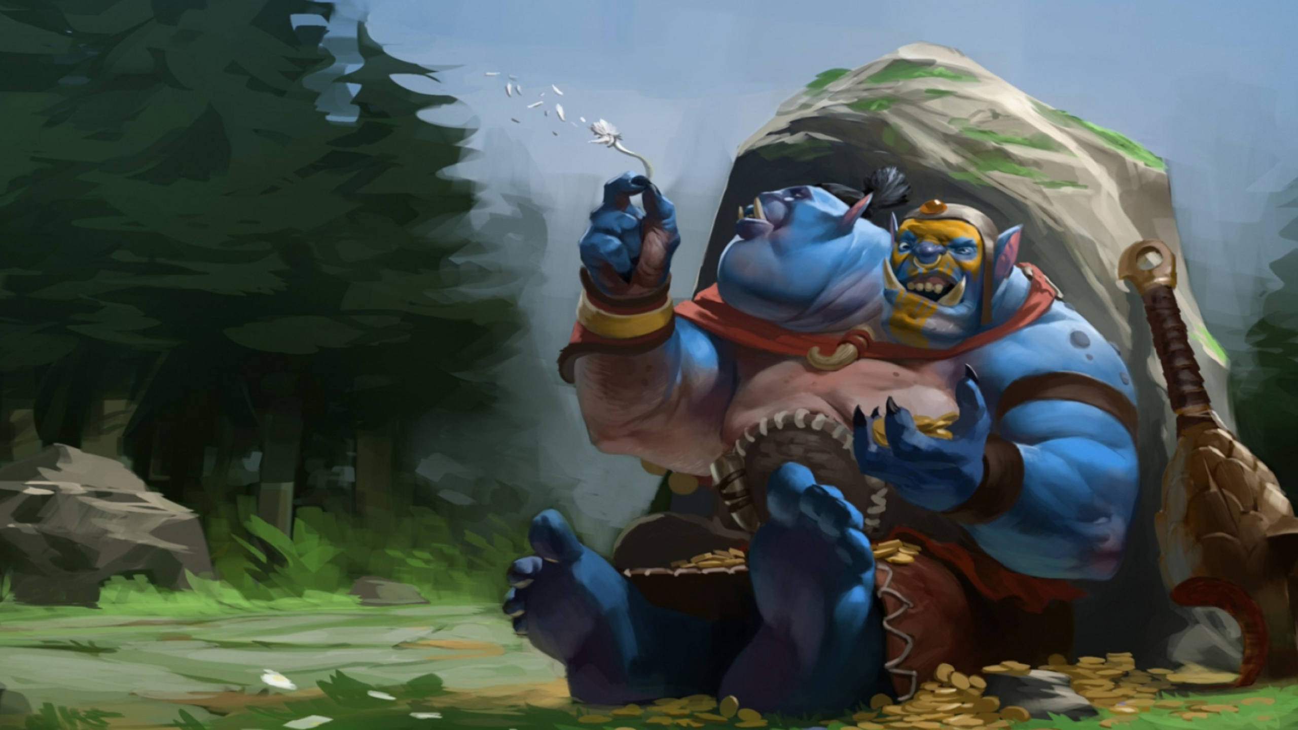 Dota 2, Ogre Wallpaper, 2560x1440 HD Desktop