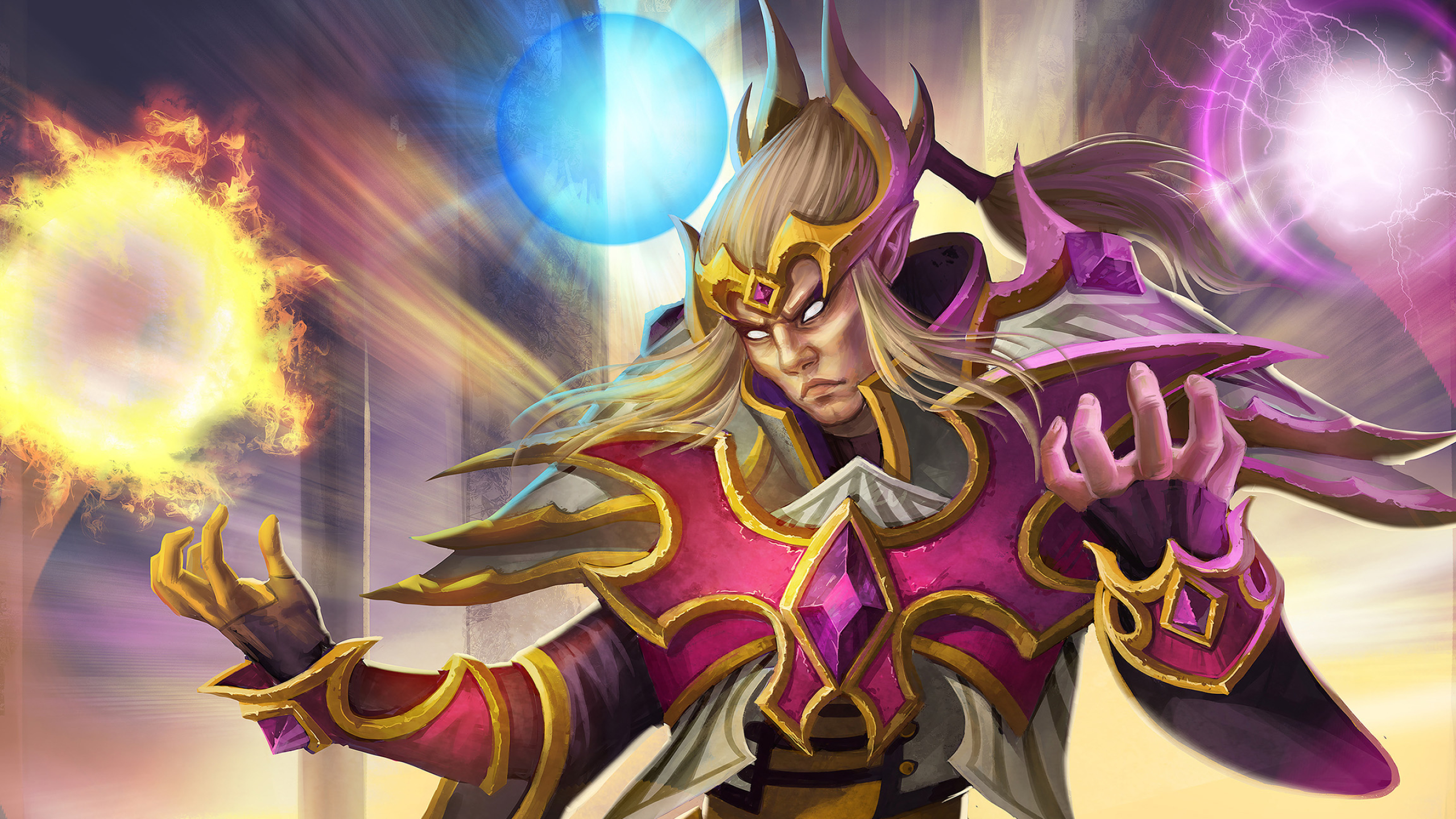 Invoker fan art, Dota 2 game, Gaming masterstroke, High-definition wallpaper, 2560x1440 HD Desktop