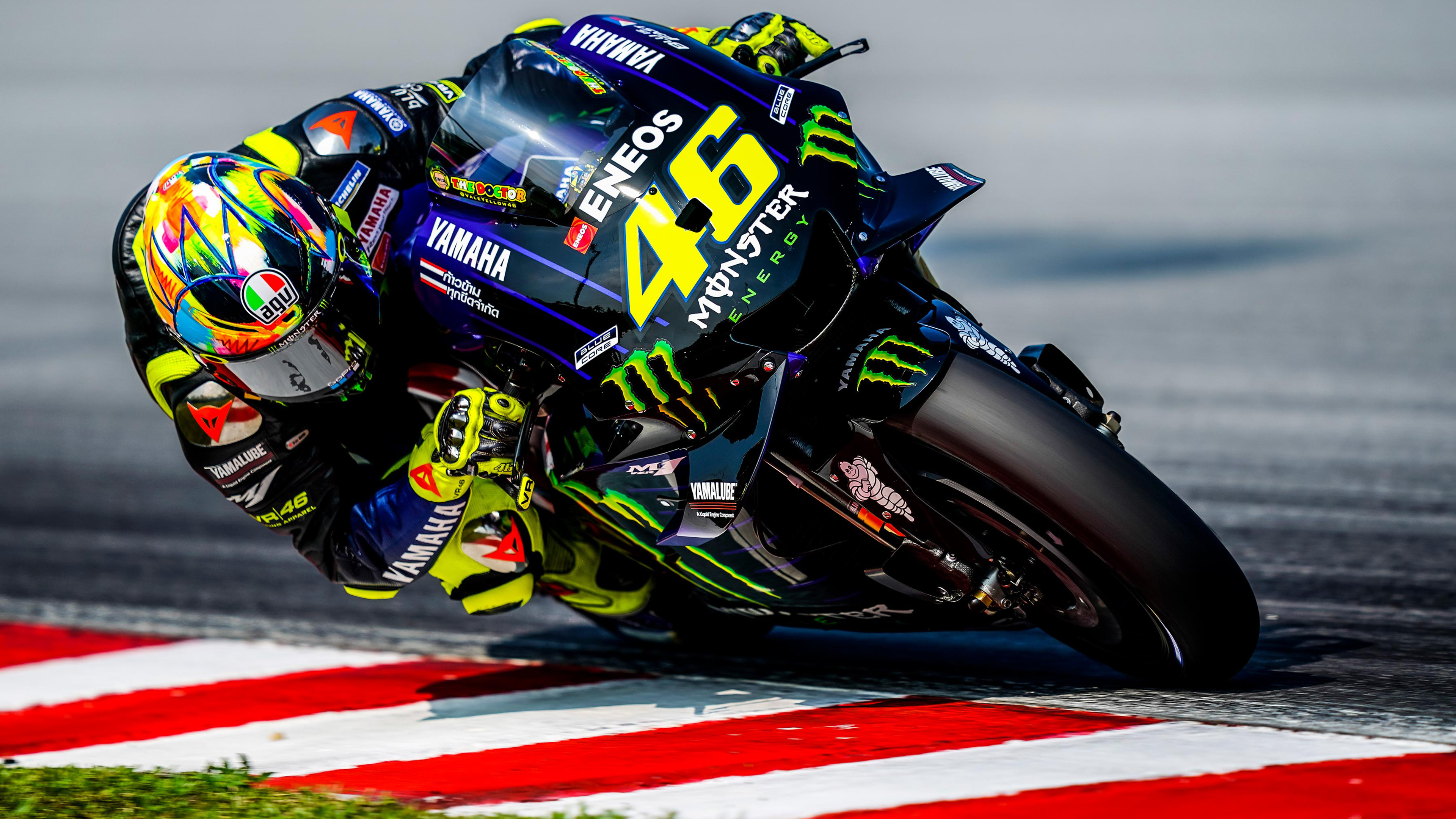 Valentino Rossi, Motorcycle Racing Wallpaper, 3840x2160 4K Desktop