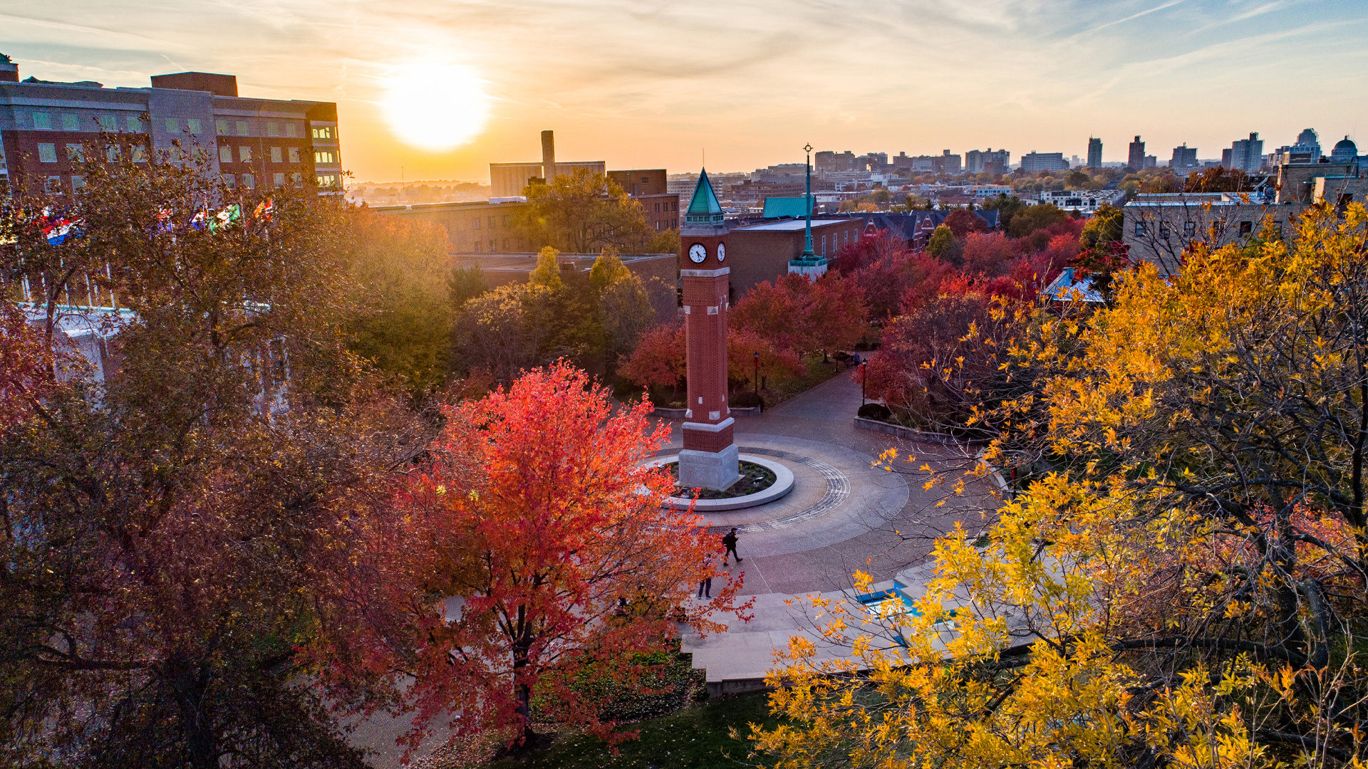 Saint Louis University Clock Tower, St. Louis Skyline Wallpaper, 1920x1080 Full HD Desktop