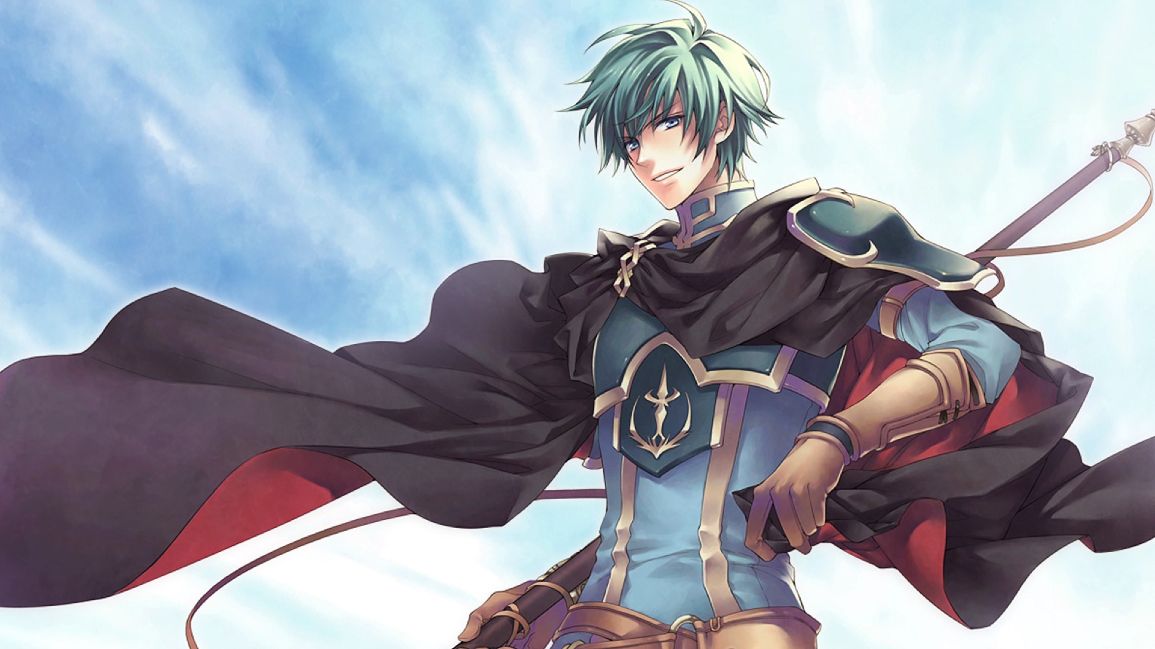 Fire Emblem Gaming, Ephraim Cape, Green hair, Anime Games, 3840x2160 4K Desktop