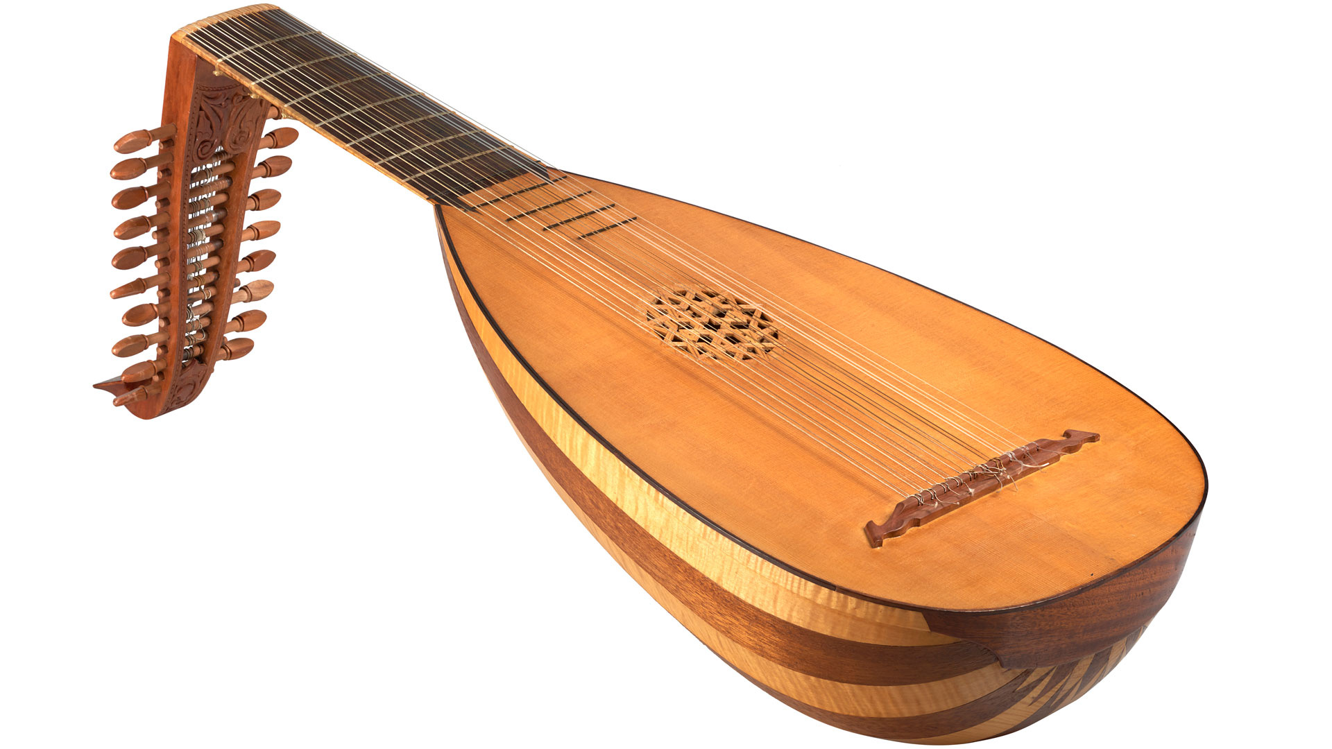 Lute guitar, Gimenez guitars, GG series, Stringed instrument, 1920x1080 Full HD Desktop