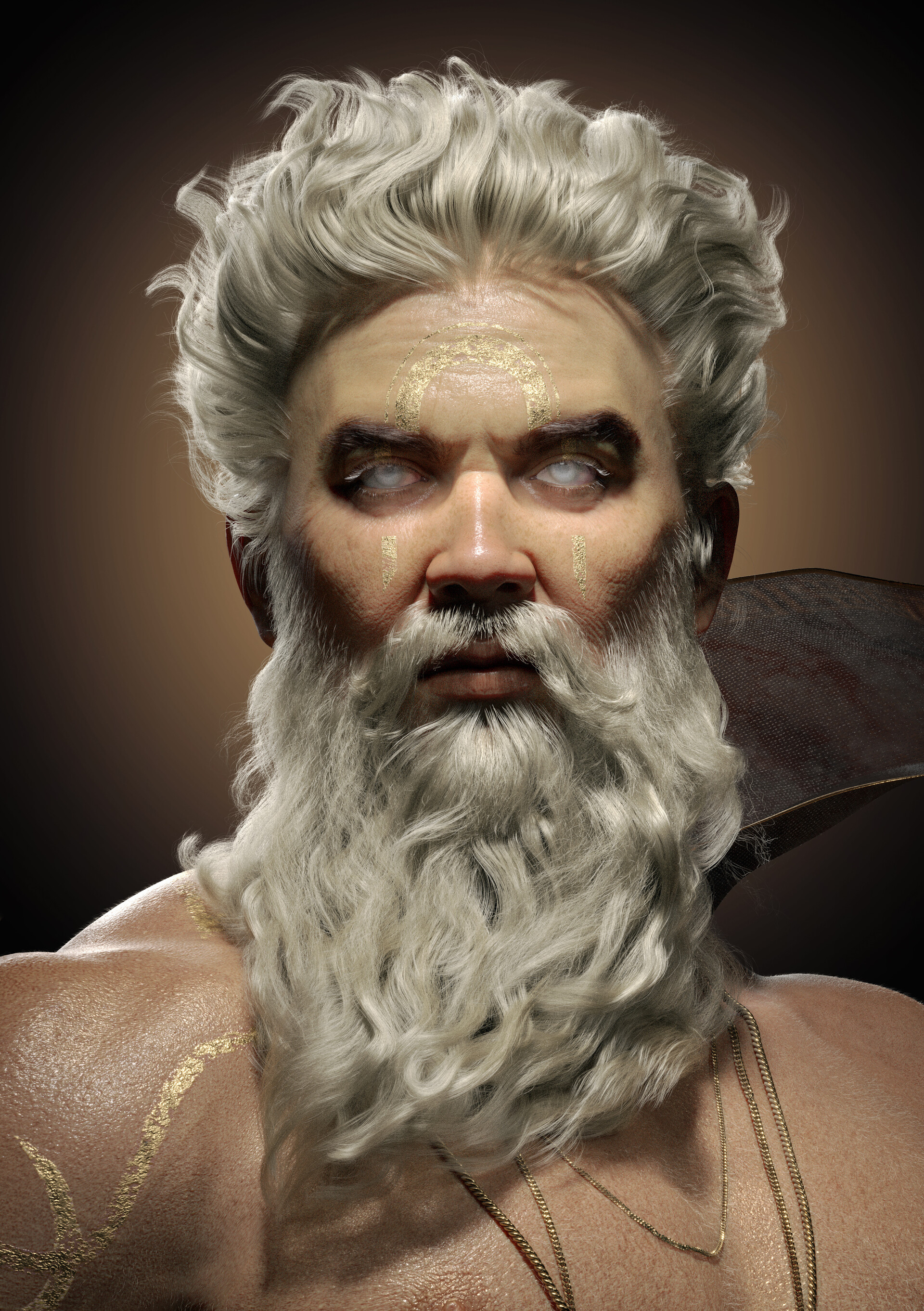 Zeus, ArtStation profile, Divine artistry, Heavenly masterpieces, 1920x2730 HD Phone