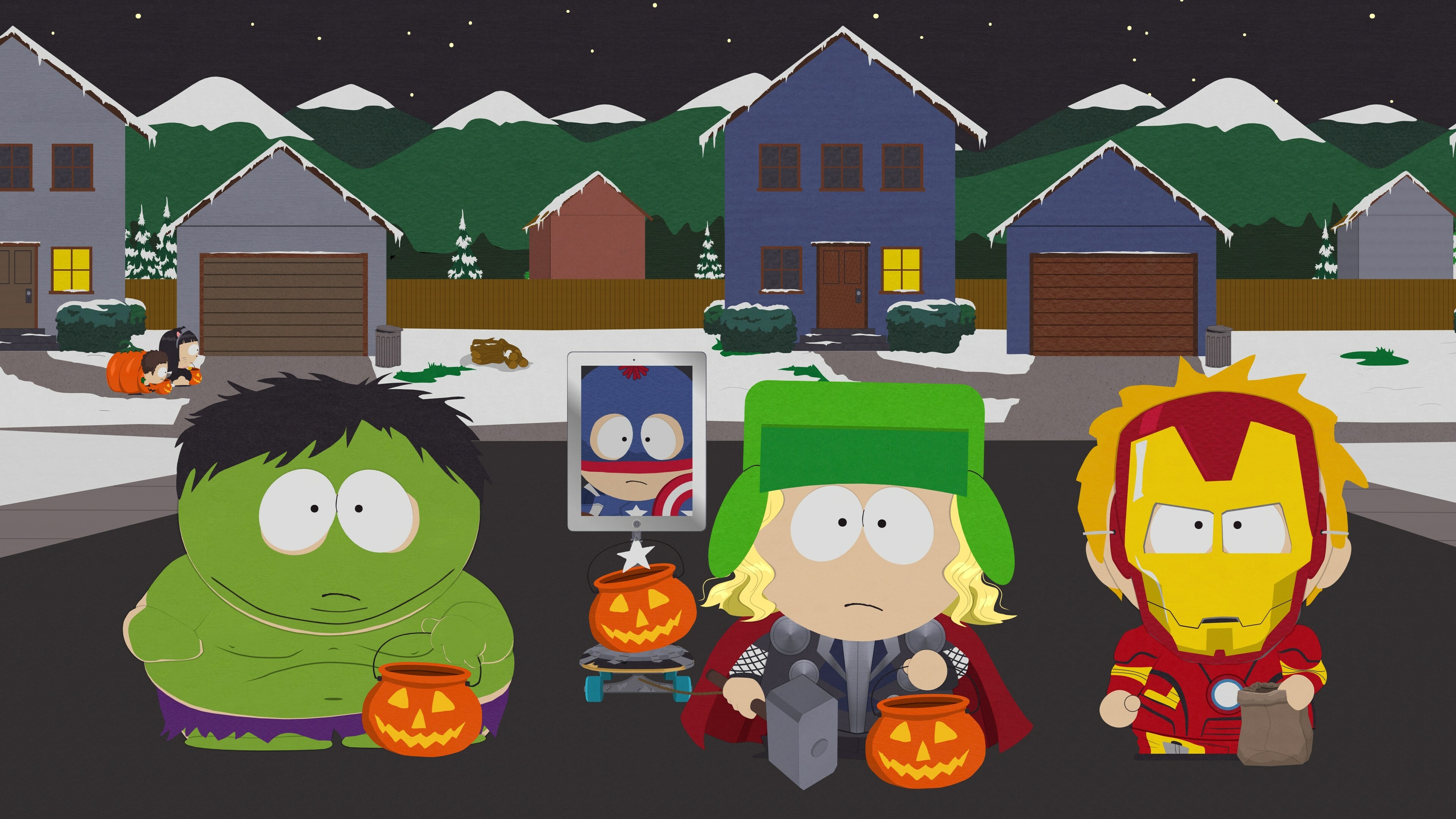 4K Ultra HD wallpaper, High-quality images, South Park logo, Cartoon characters, 3840x2160 4K Desktop