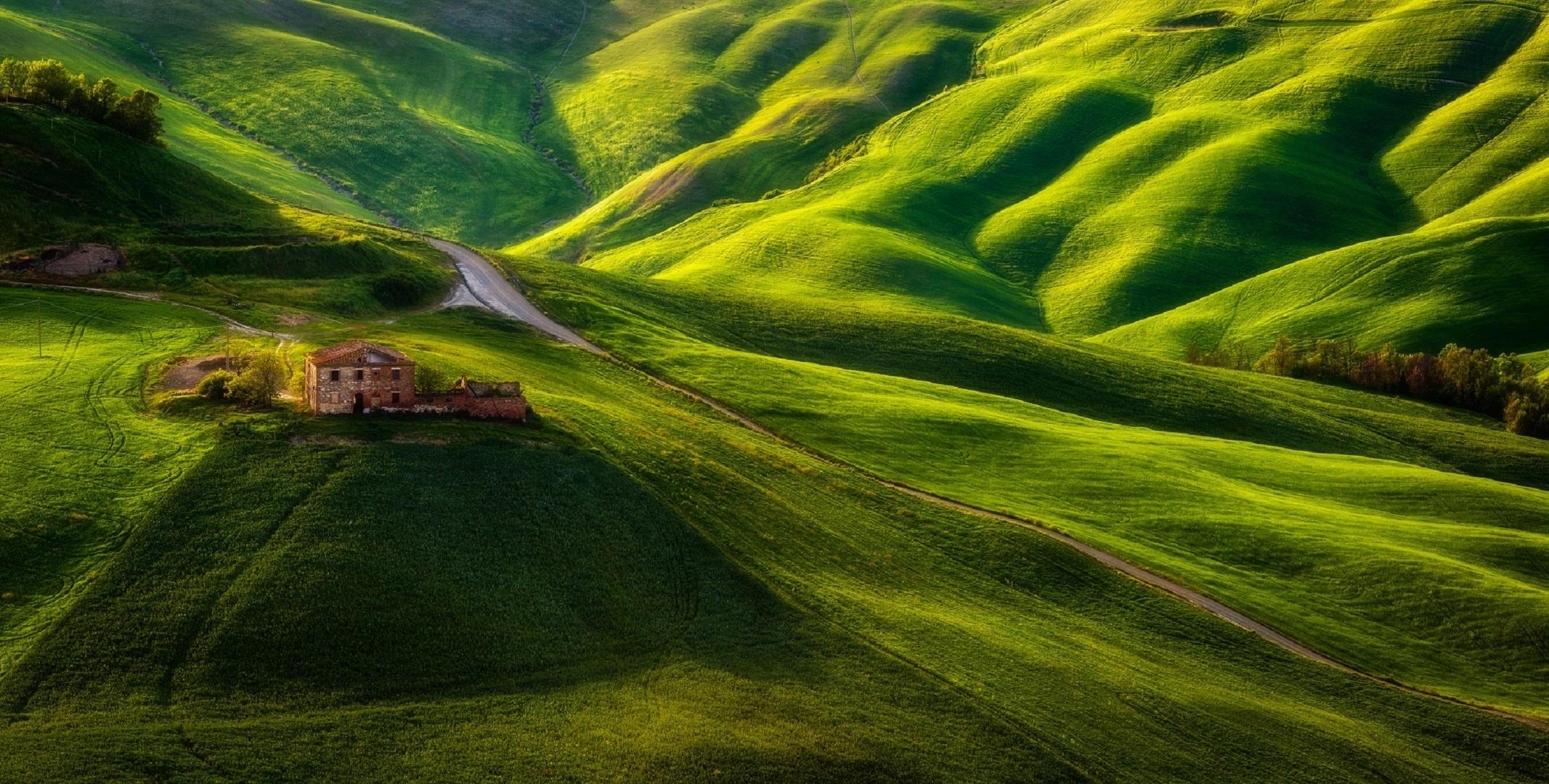 Picturesque road, Breathtaking vistas, Green hills scenery, Folkbro's capture, 2140x1080 HD Desktop