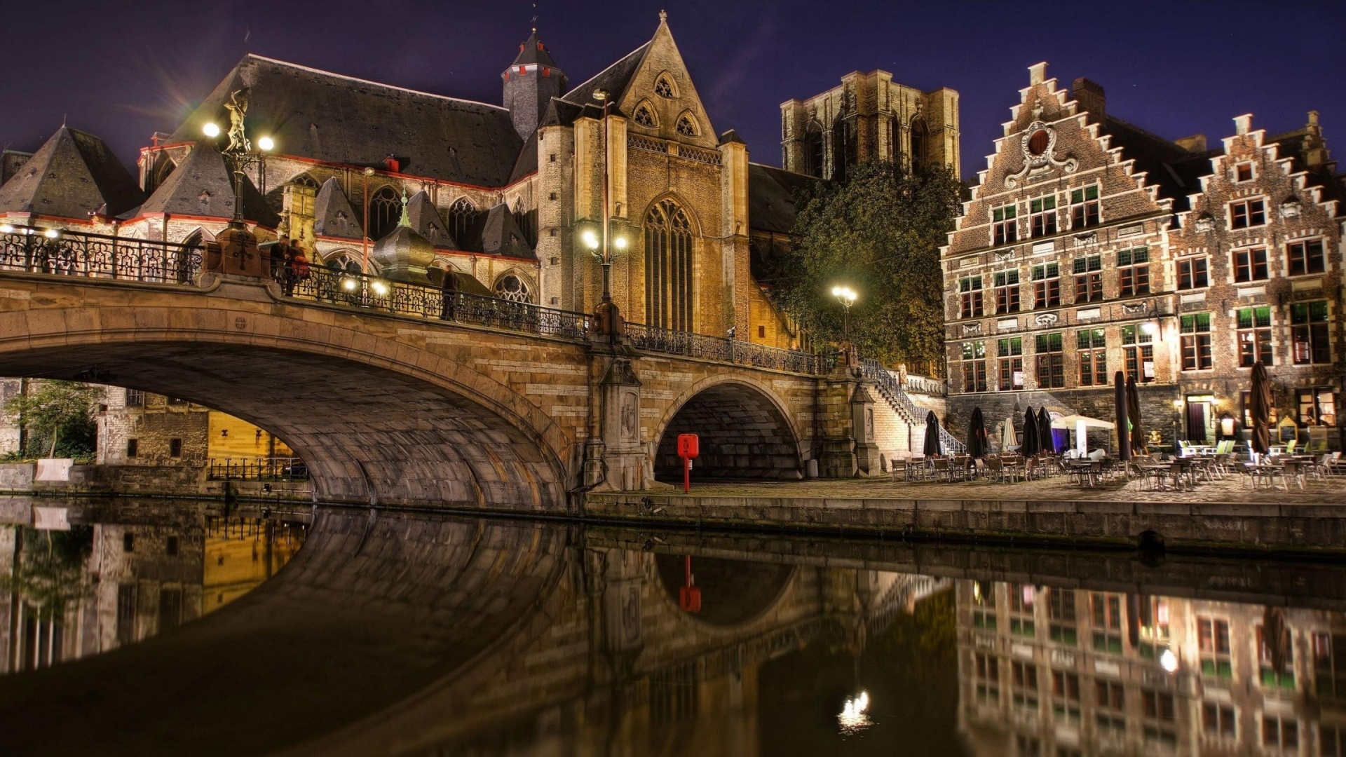 St. Michael's Bridge, Belgium Wallpaper, 1920x1080 Full HD Desktop