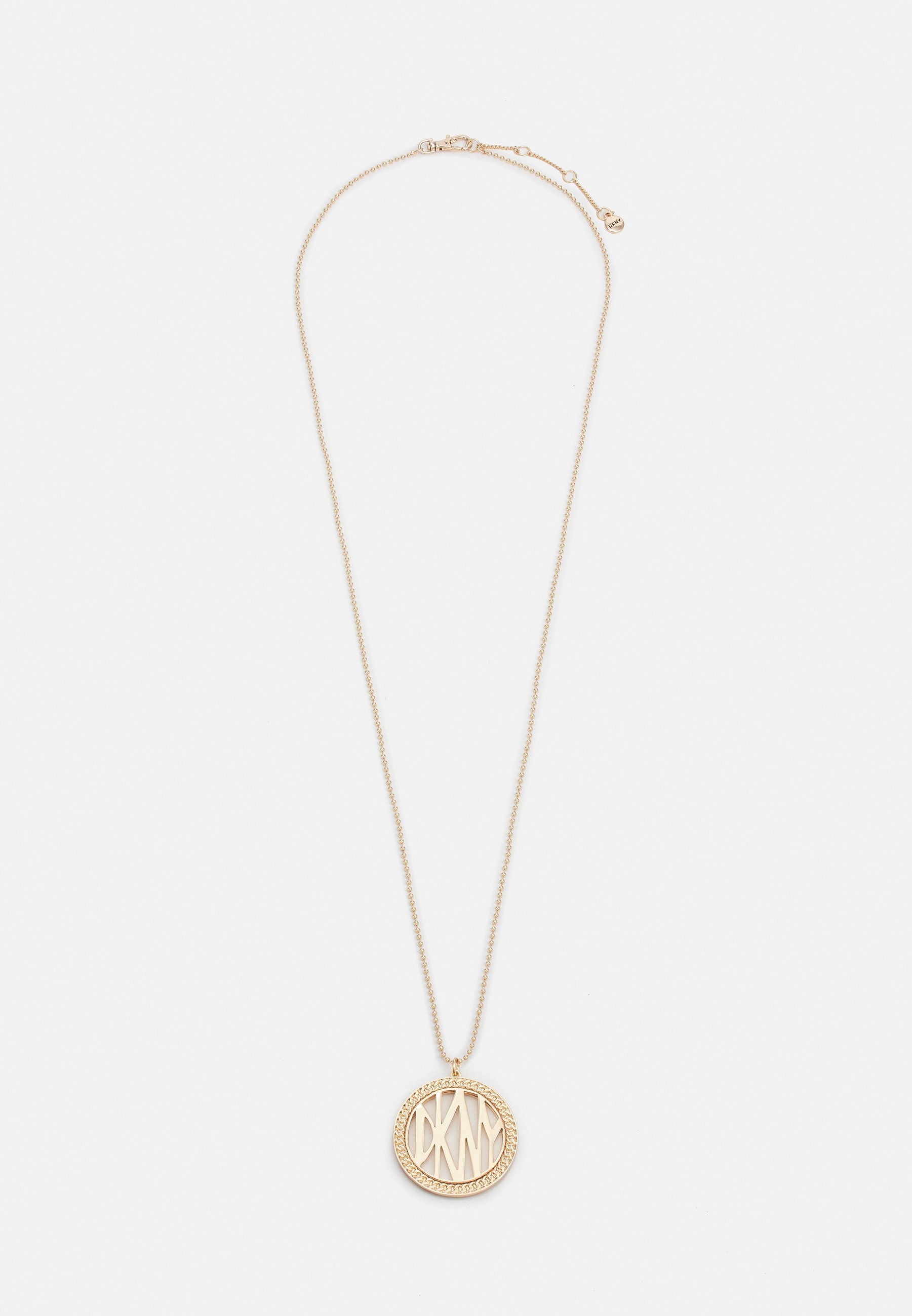 DKNY Logo Pendant Necklace, Gold Coloured, Zalando UK, Medallion Necklace, 1810x2600 HD Phone