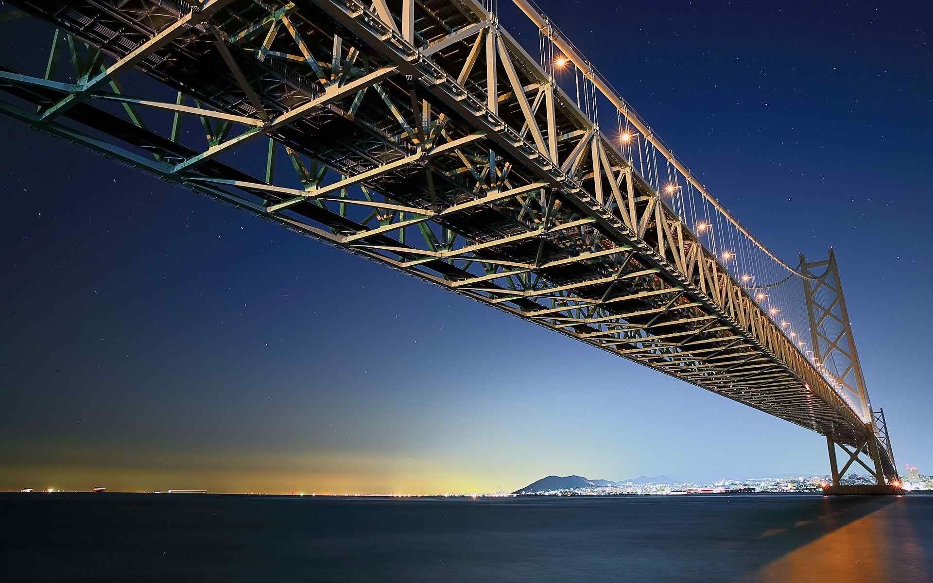 Akashi Kaikyo Bridge, HD wallpapers, Bridge wallpaper, Architectural wonder, 1920x1200 HD Desktop