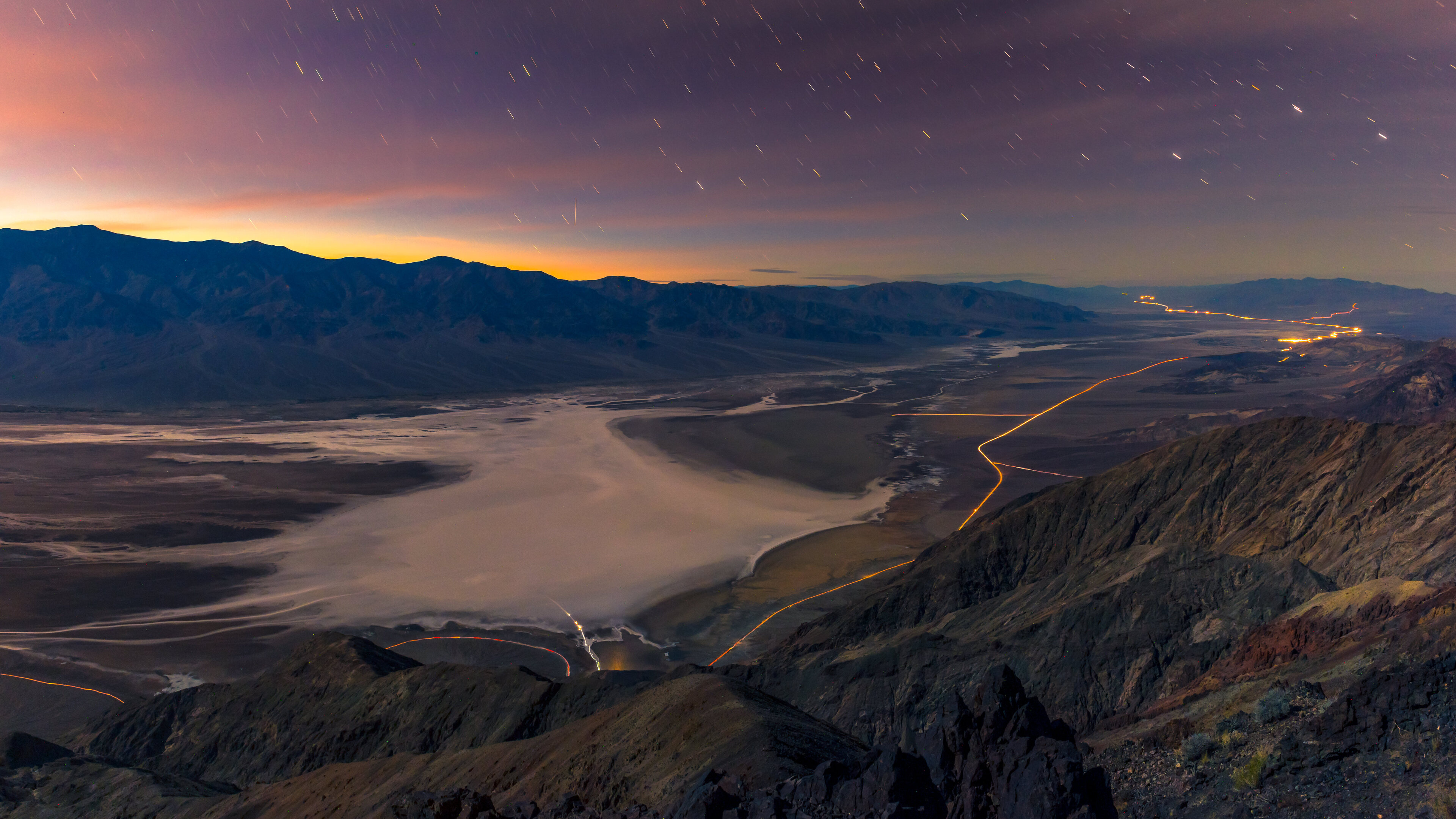 Raining Stars, Valley of Death, 3840x2160 4K Desktop