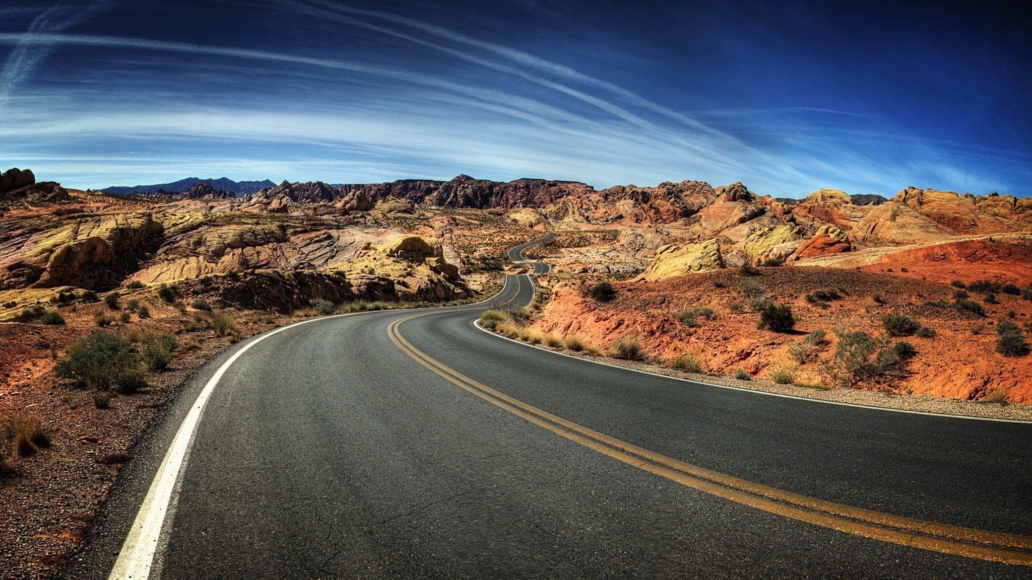 Rangipo desert, Highway Wallpaper, 2050x1160 HD Desktop