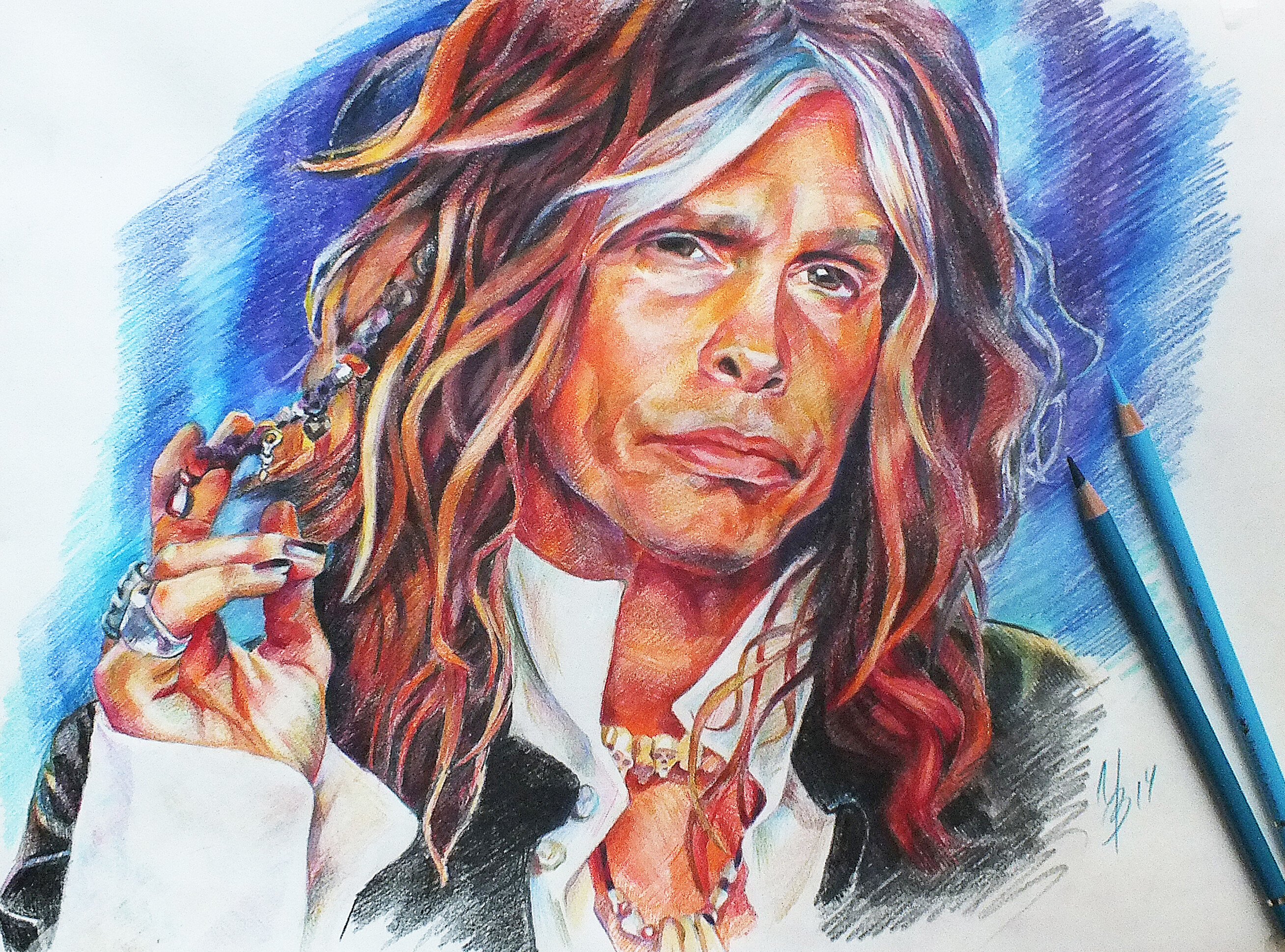 Aerosmith, Wallpaper, Steven Tyler, Music Painting, 2620x1940 HD Desktop