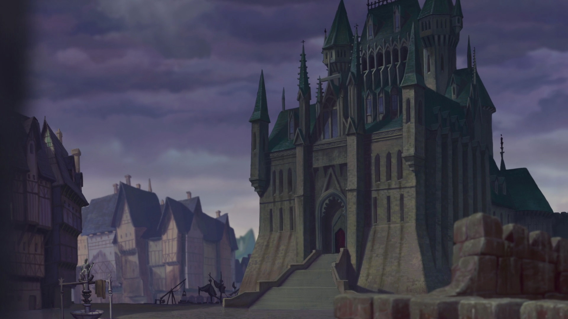 Scenic beauty, Hunchback of Notre Dame, Animated film, Feeling Animated, 1920x1080 Full HD Desktop