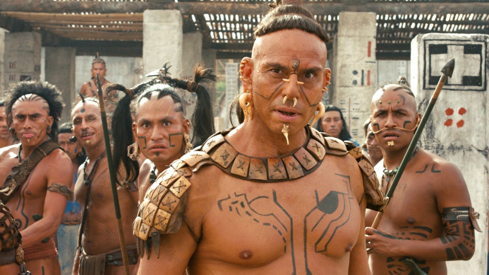 Apocalypto, Action-packed adventure, Tribal warriors, Intense atmosphere, 1920x1080 Full HD Desktop