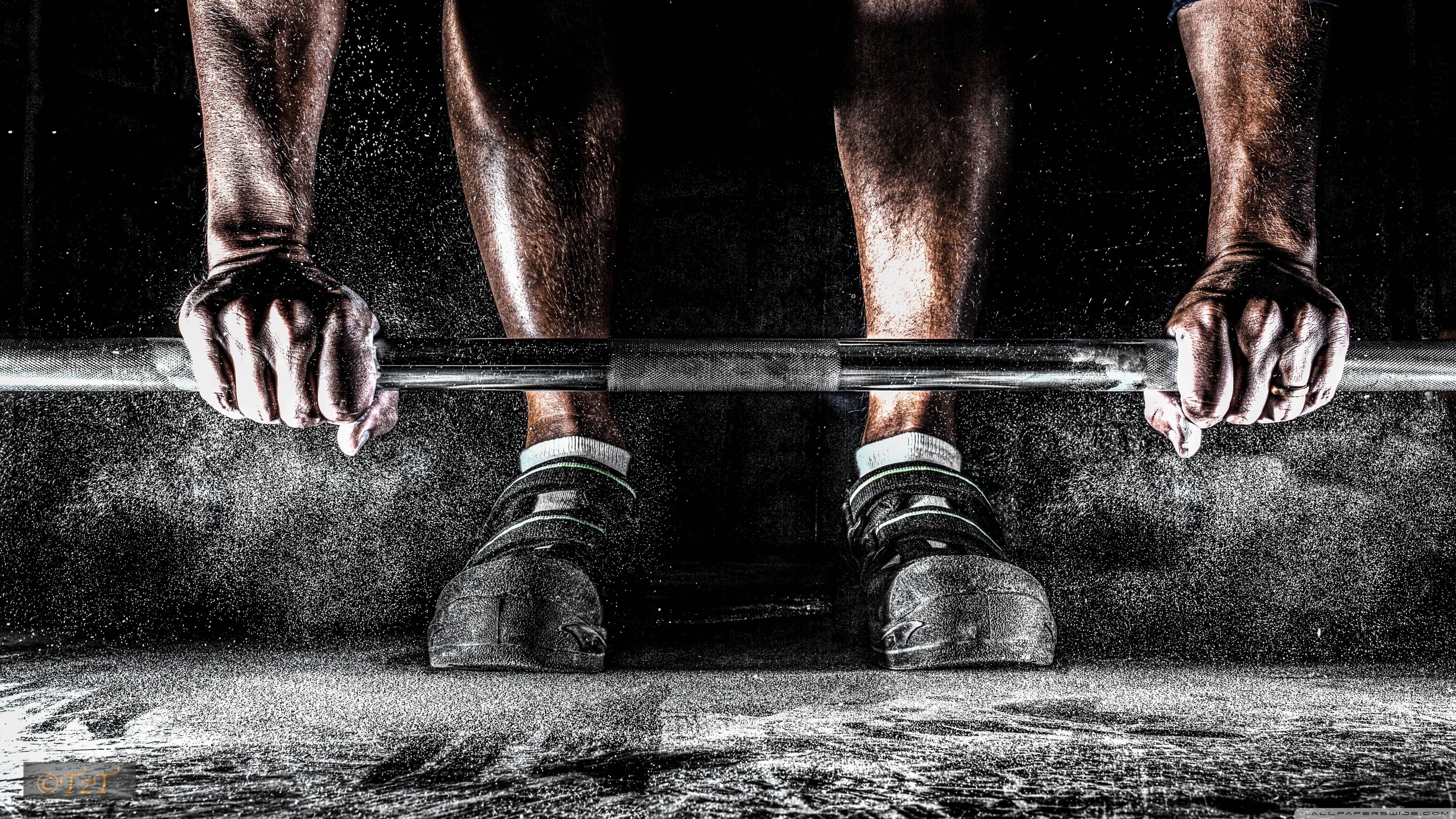 Barbell workout, CrossFit Wallpaper, 3560x2000 HD Desktop