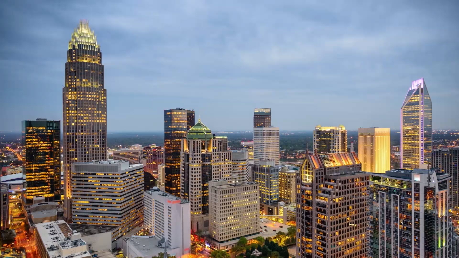 Charlotte Skyline, Travels, Explore CLT, Live Like a Local, 1920x1080 Full HD Desktop