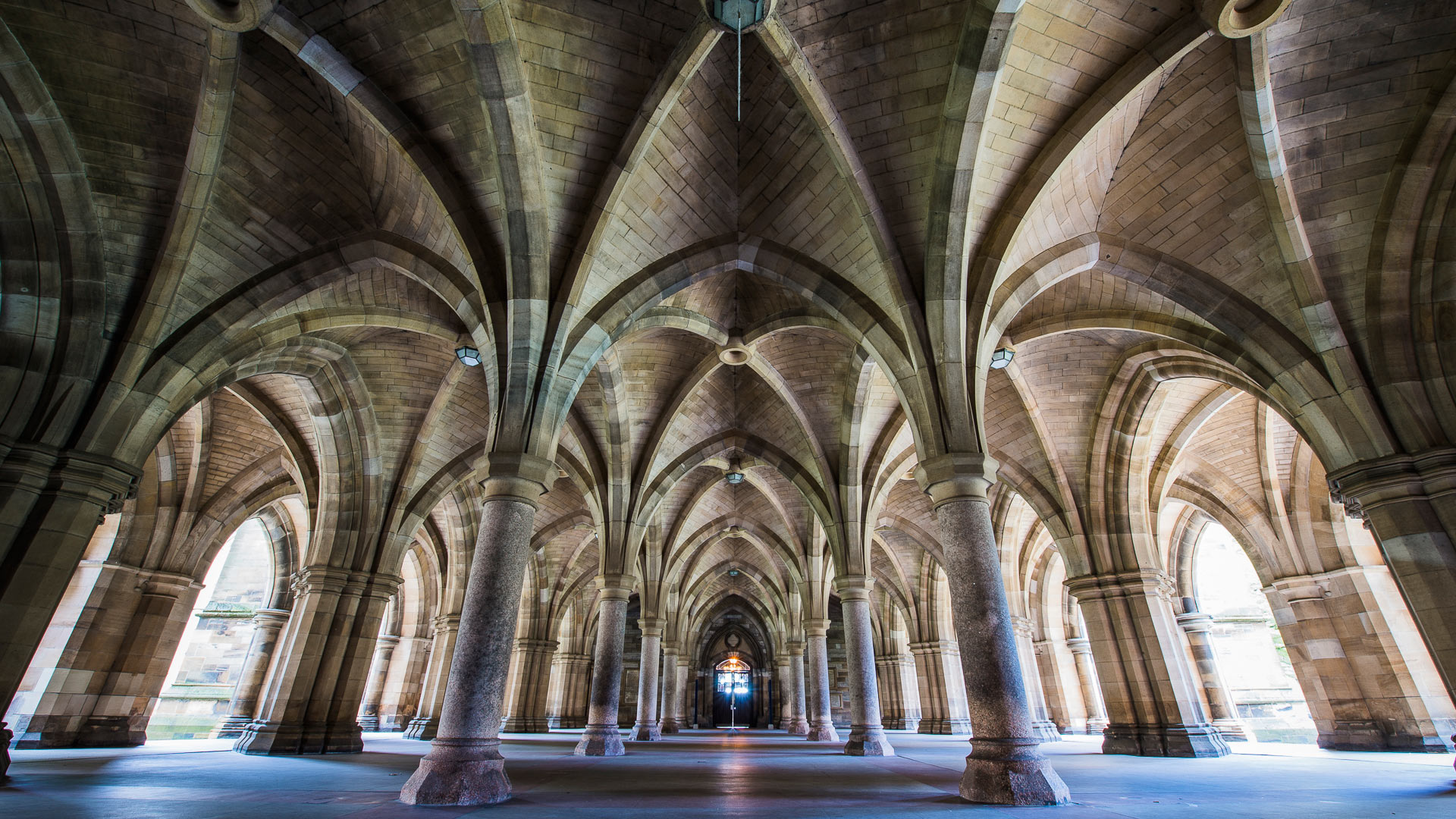 Glasgow Scotland, Cloisters at the University, 1920x1080 Full HD Desktop