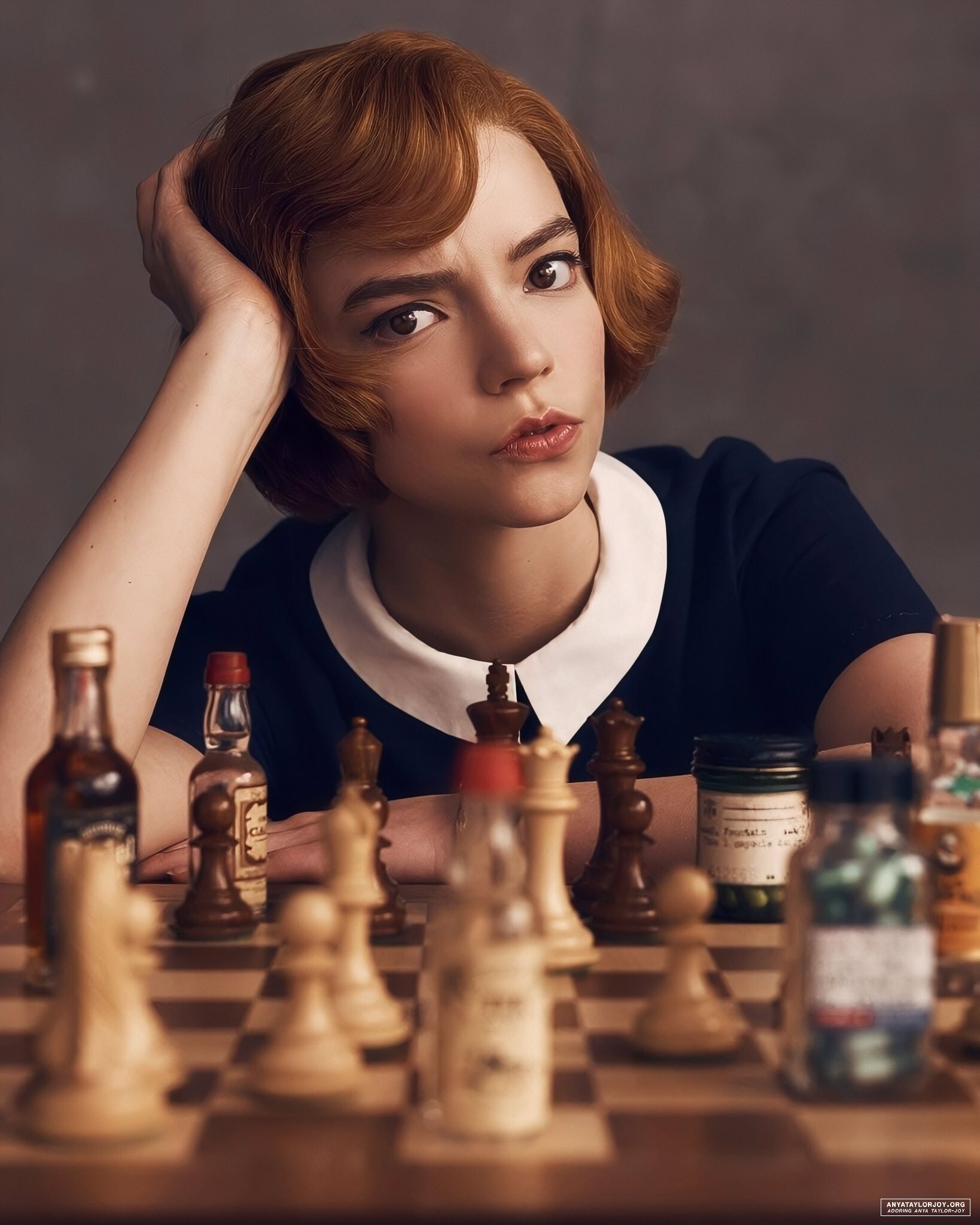 The Queen's Gambit, Anya Taylor-Joy, Beth Harmon, Chess prodigy, 1640x2050 HD Phone