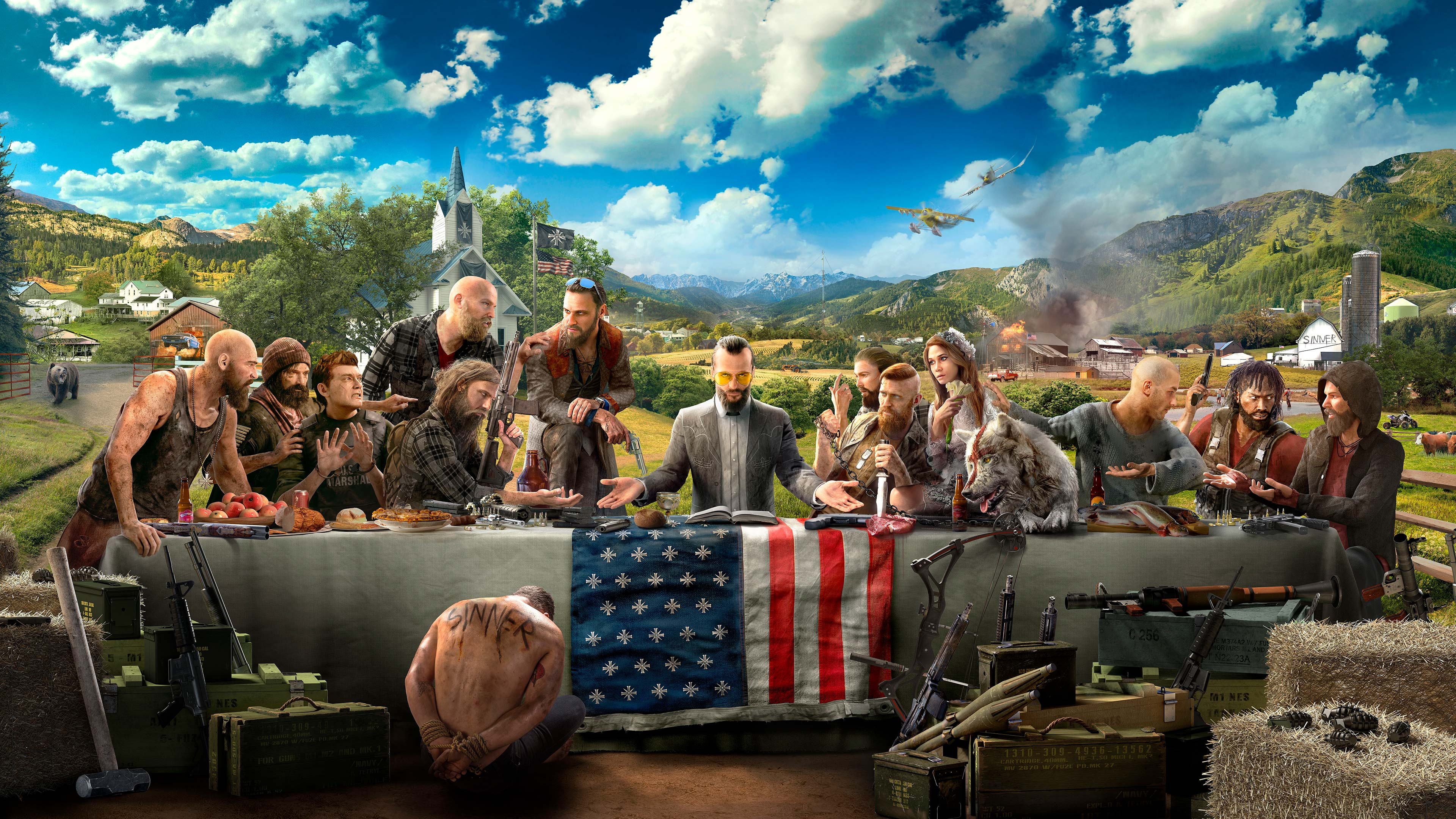 Far Cry 5, PlayStation wallpapers, Gaming graphics, Console theme, 3840x2160 4K Desktop