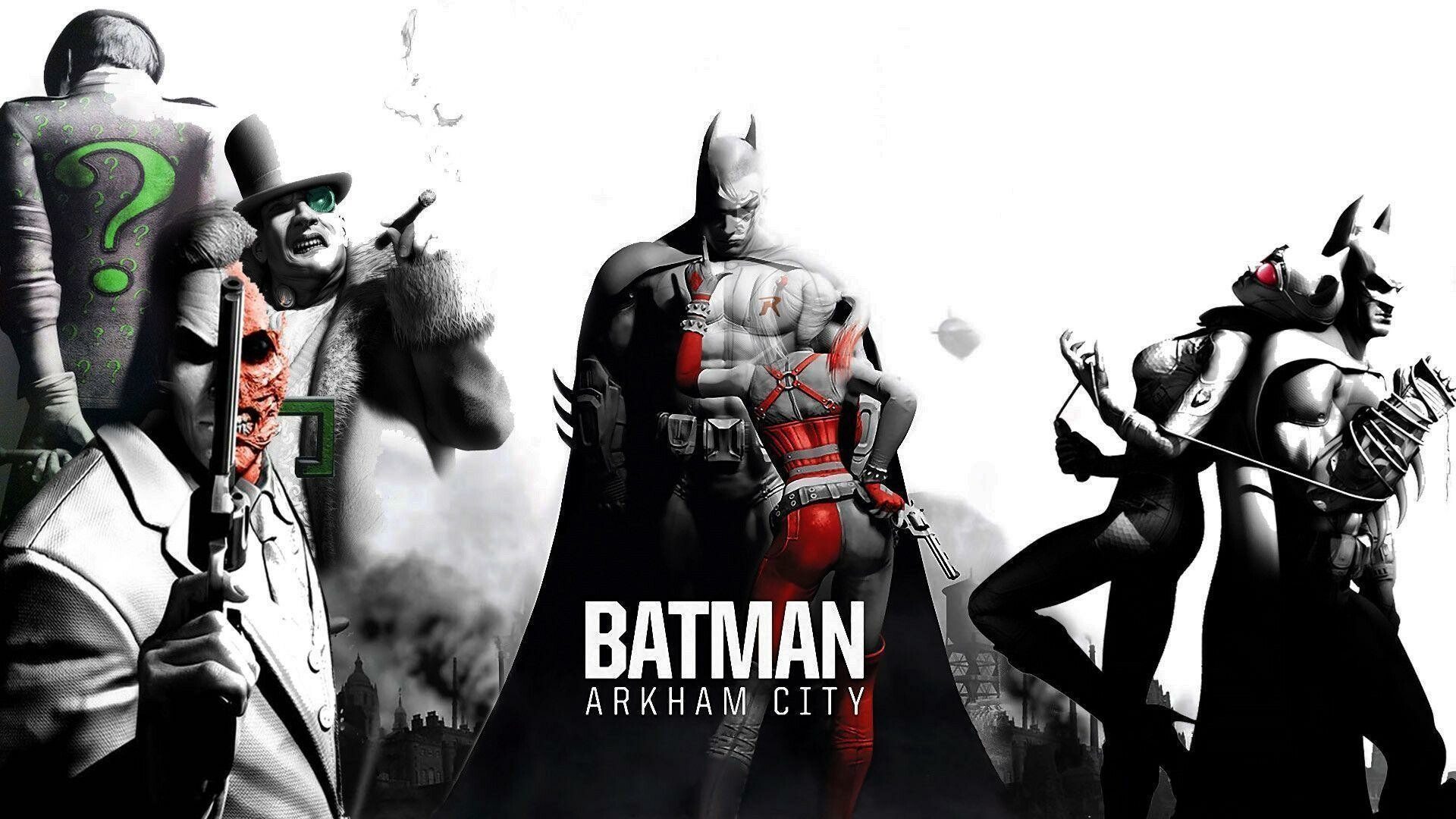 Batman: Arkham City, Wallpaper collection, High-resolution art, Batman's world, 1920x1080 Full HD Desktop