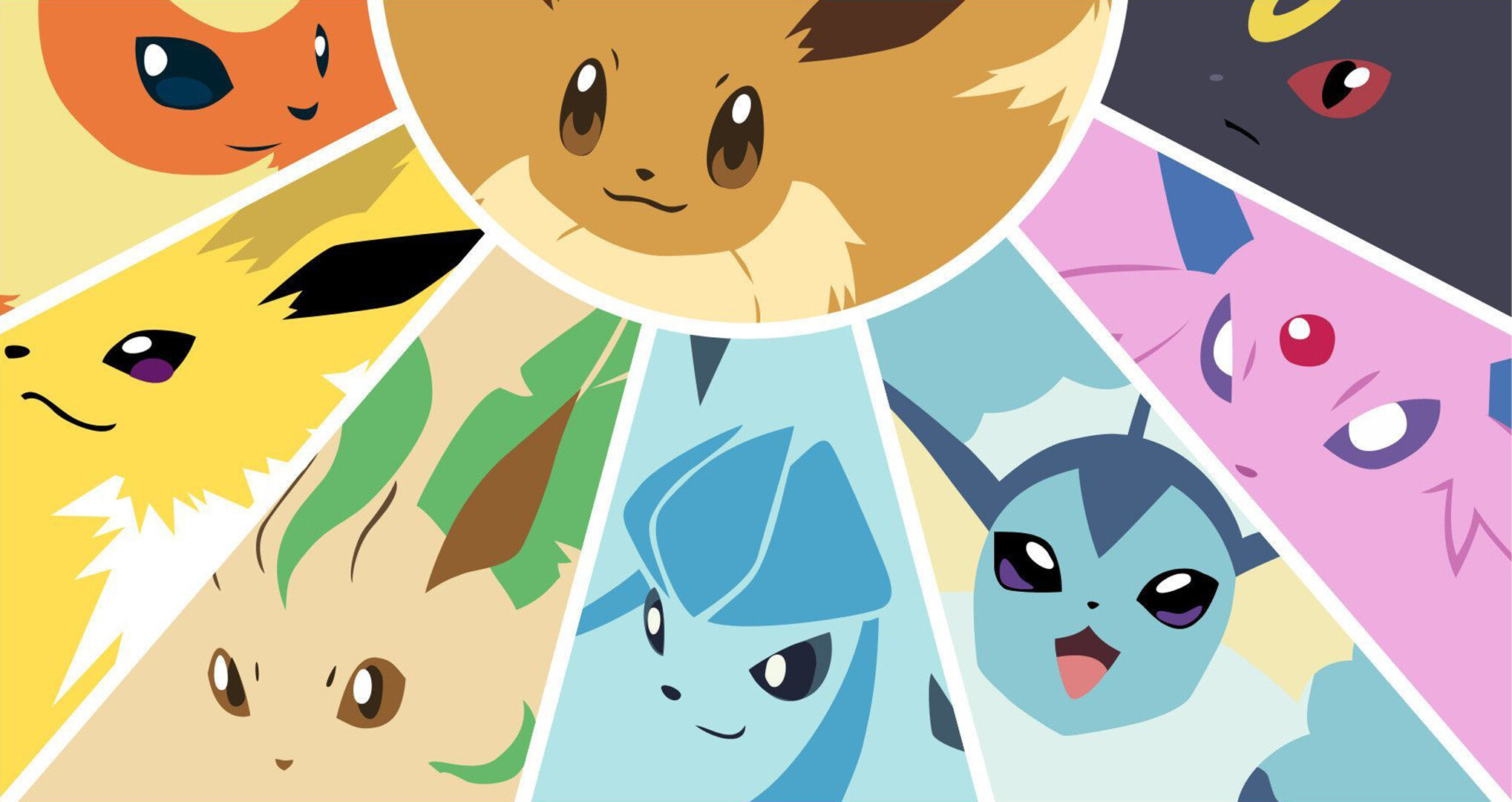 Computer wallpapers featuring Eevee, Free download, Customizable backgrounds, Diverse options, 2040x1080 HD Desktop