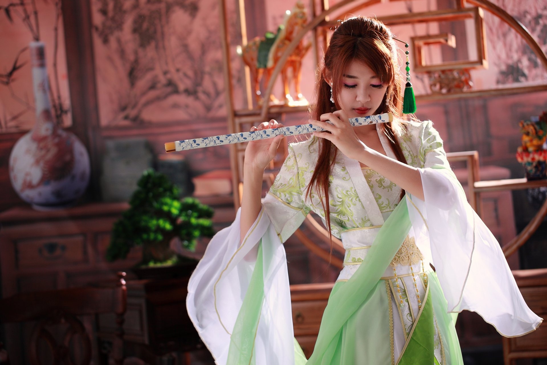 Flute in 4k resolution, High definition wallpapers, Serene melodies, Ultra HD, 1920x1280 HD Desktop