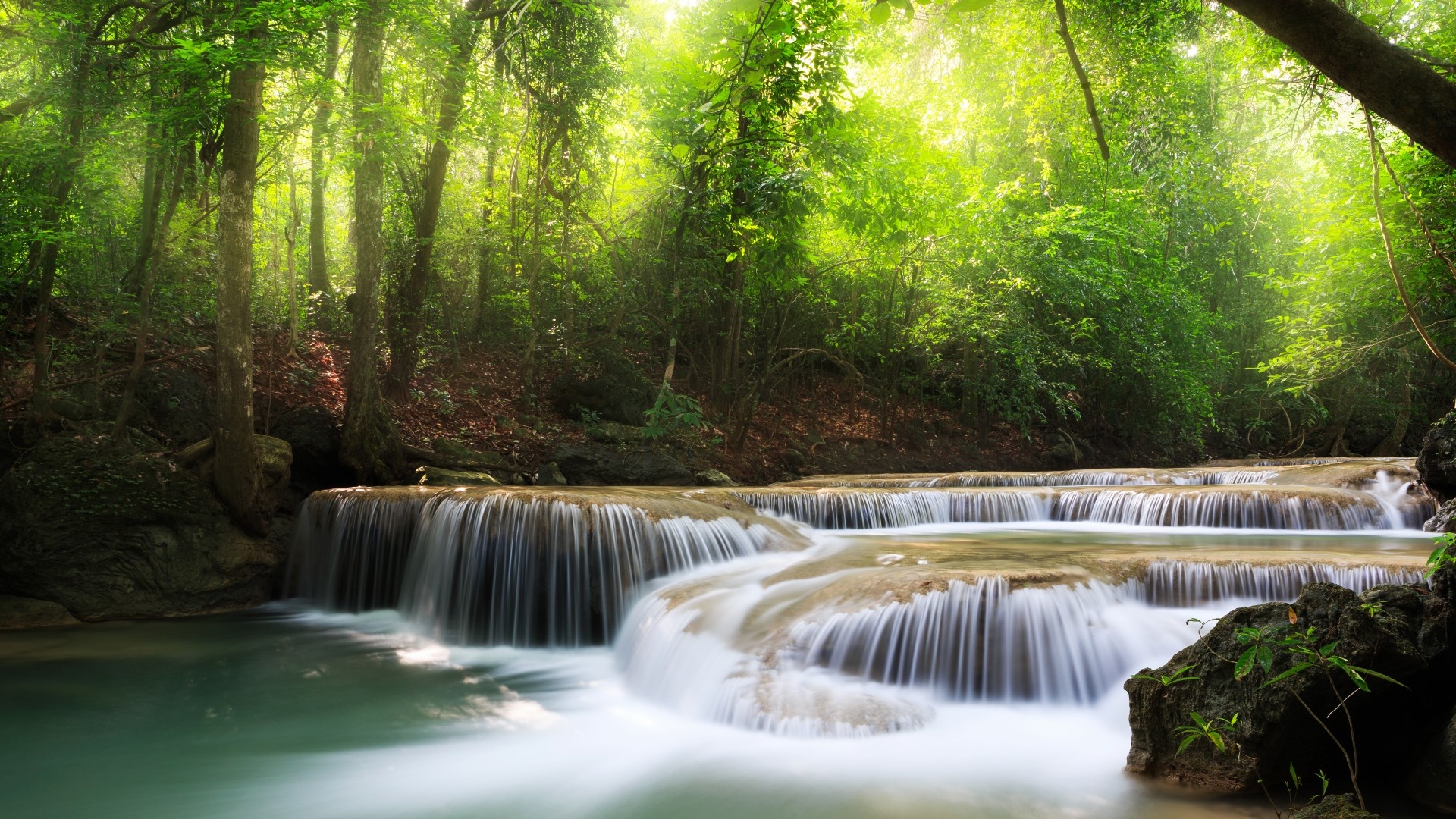 Erawan National Park, Waterfall beauty, Desktop wallpapers, Daily update, 1920x1080 Full HD Desktop