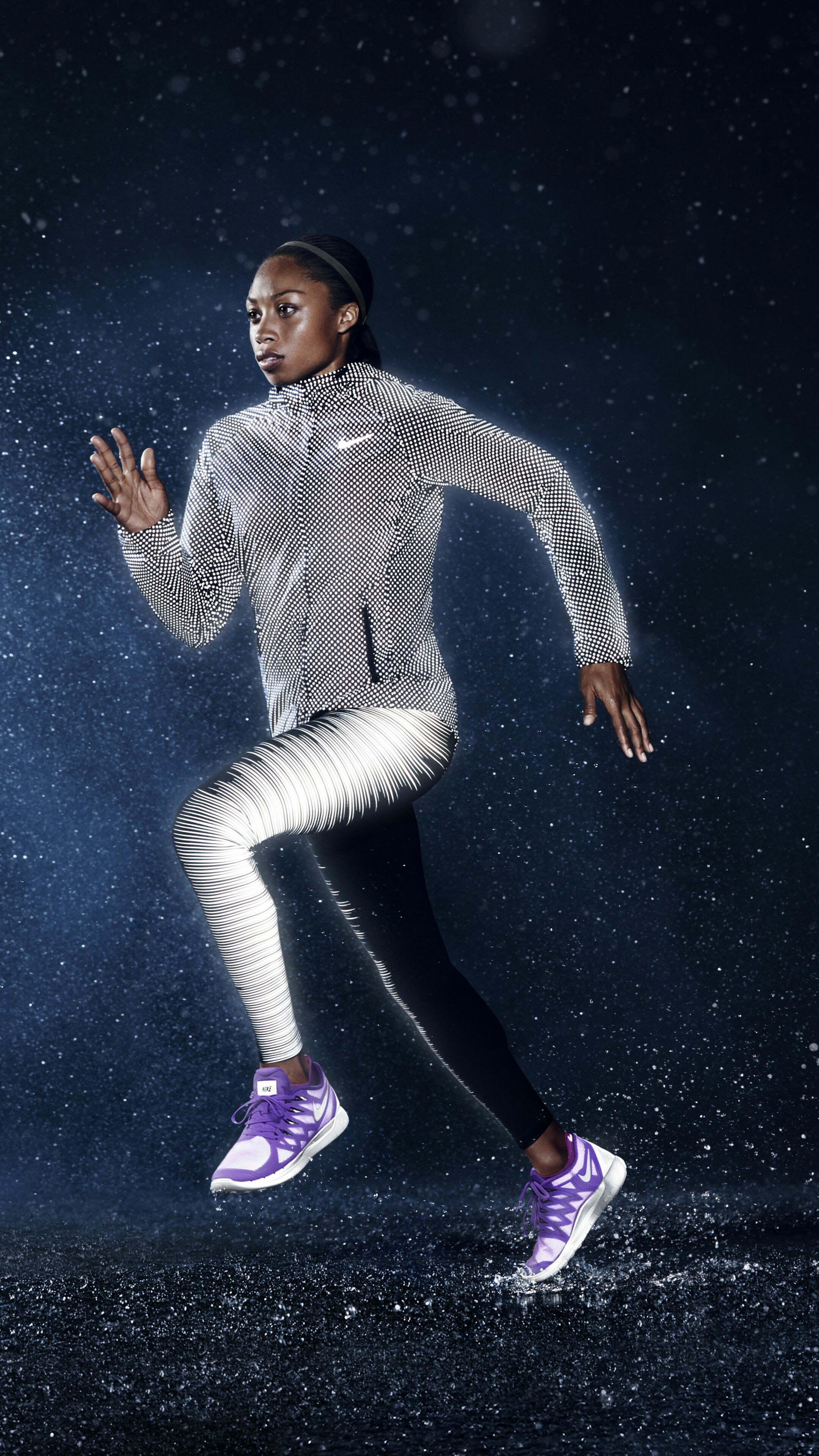 Allyson Felix, Running Wallpaper, 2160x3840 4K Phone