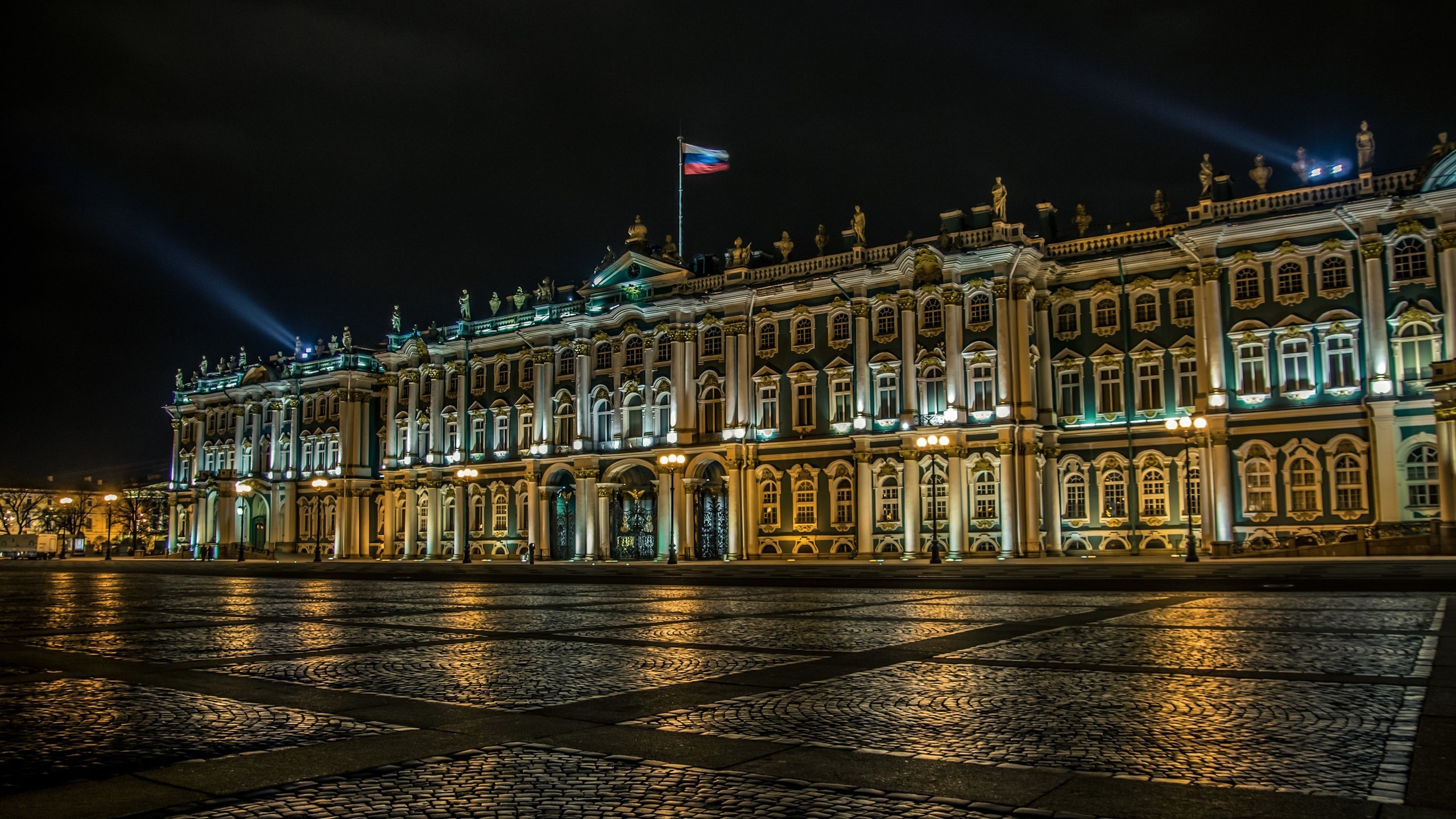 Winter Palace, Saint Petersburg, Russian architecture, Historical monument, 2560x1440 HD Desktop