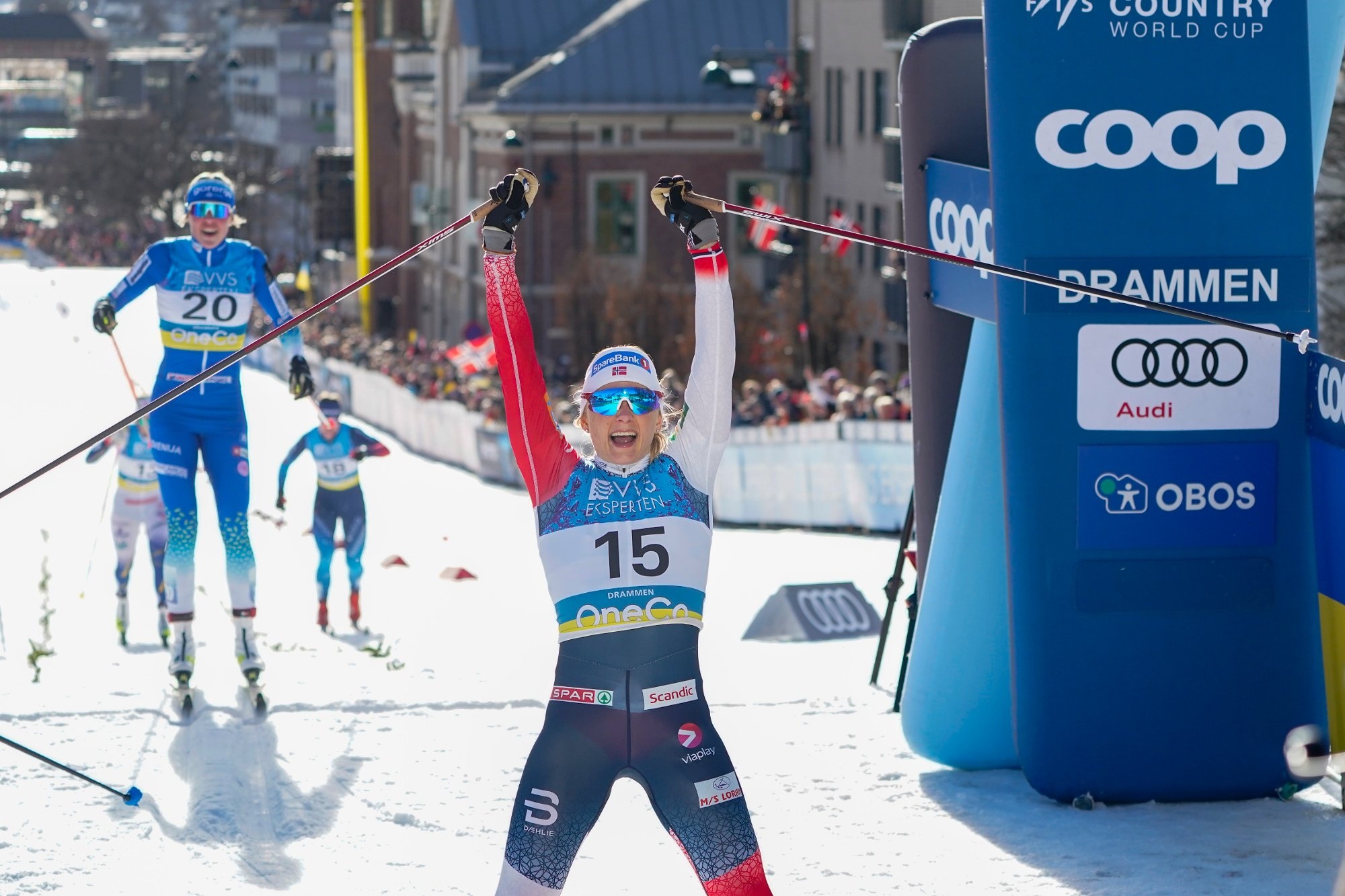 Maiken Caspersen Falla, World cup sprint, Vant verdenscupsprinten, Shotoe, 2000x1340 HD Desktop