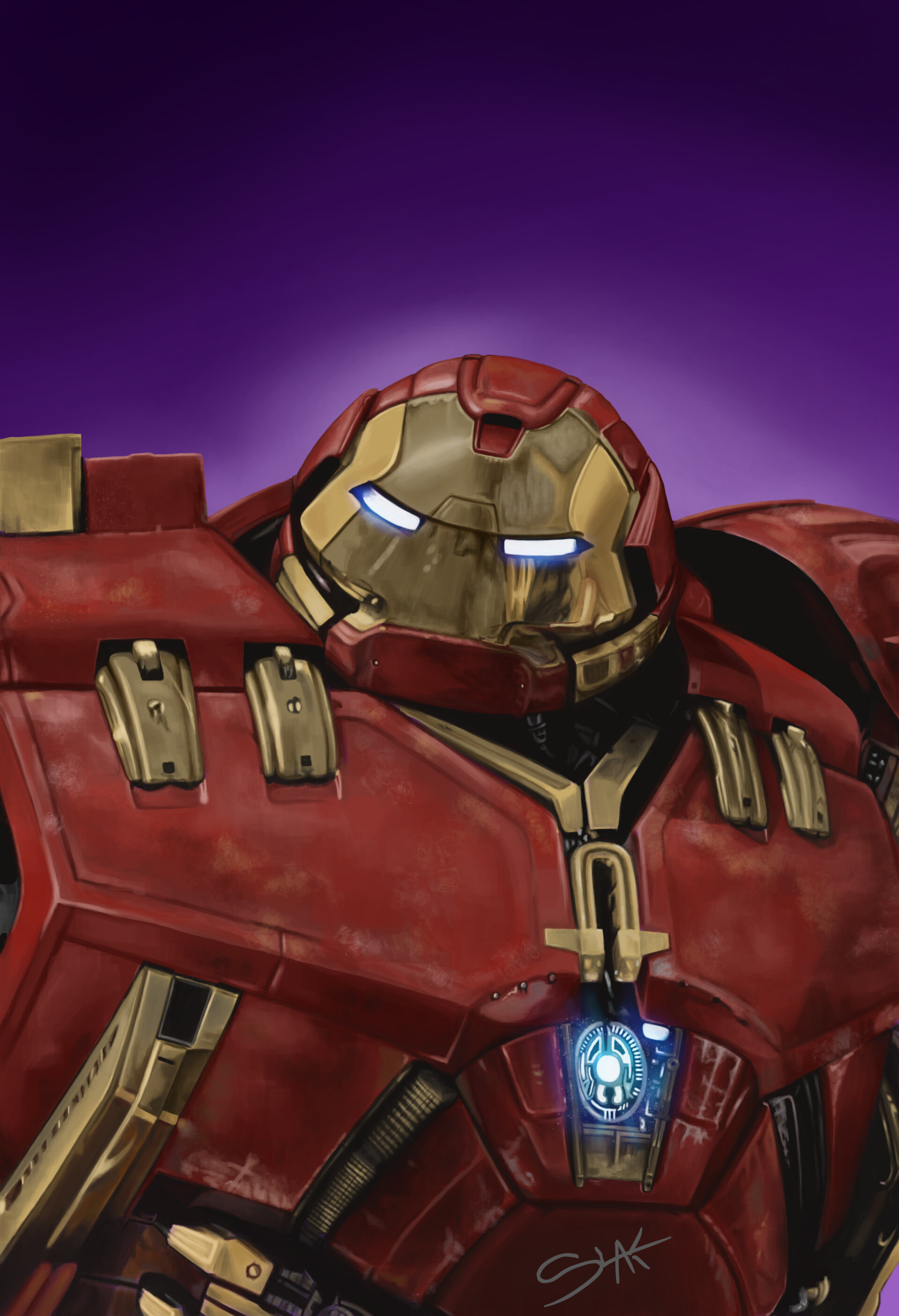 Comic book superhero, Hulkbuster, Artstation, Fan art, 1920x2810 HD Phone