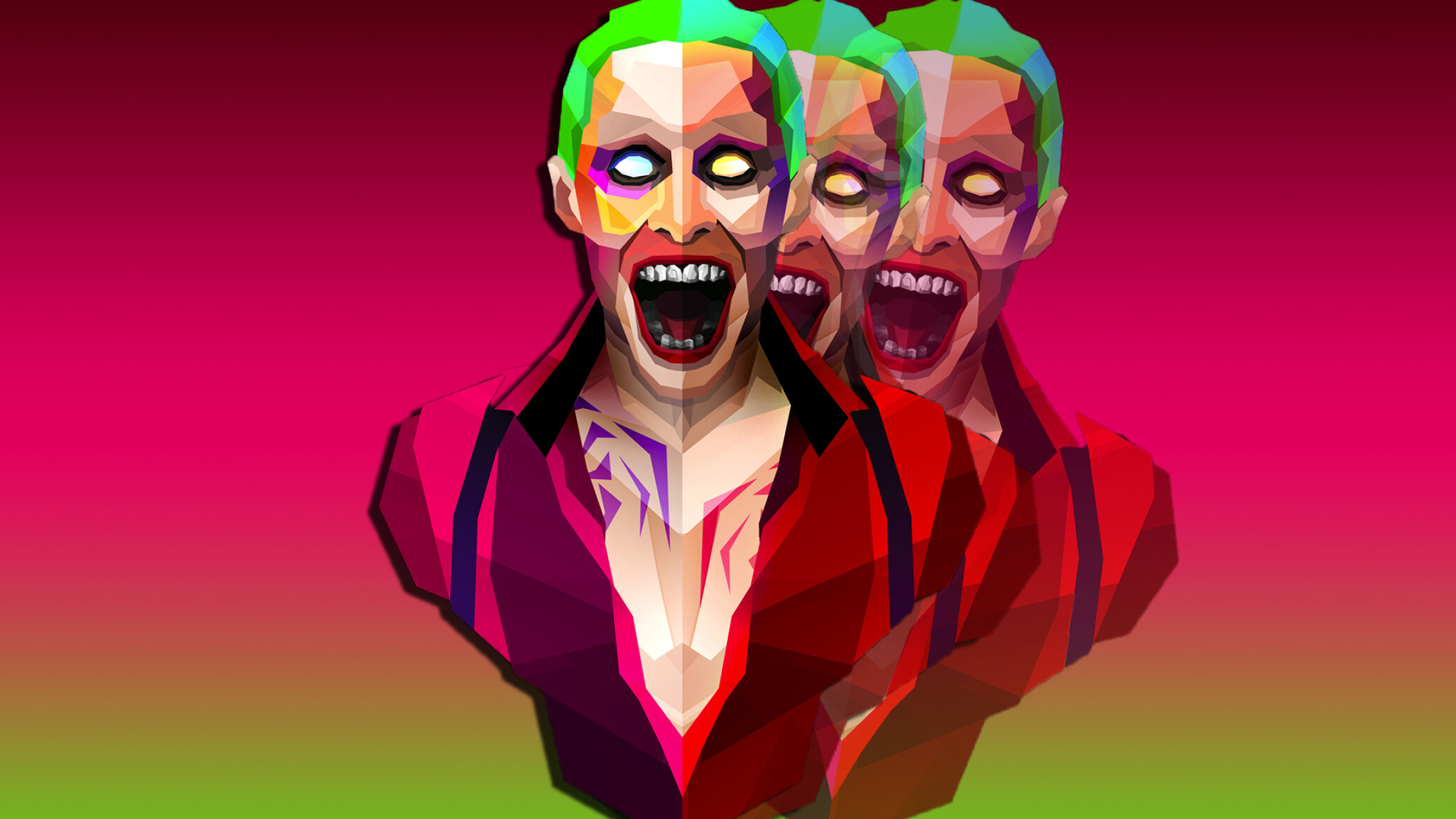 Suicide Squad, Joker-themed wallpaper, Iconic character portrayal, Memorable scenes, 2560x1440 HD Desktop