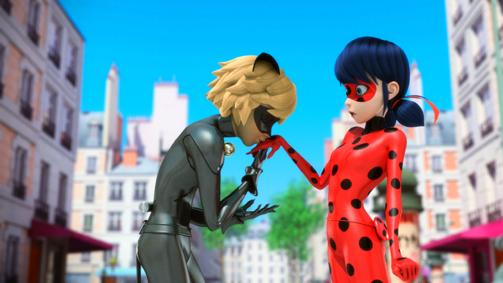 Miraculous Ladybug, Wallpaper, Ladybug and Chat Noir, 1920x1080 Full HD Desktop