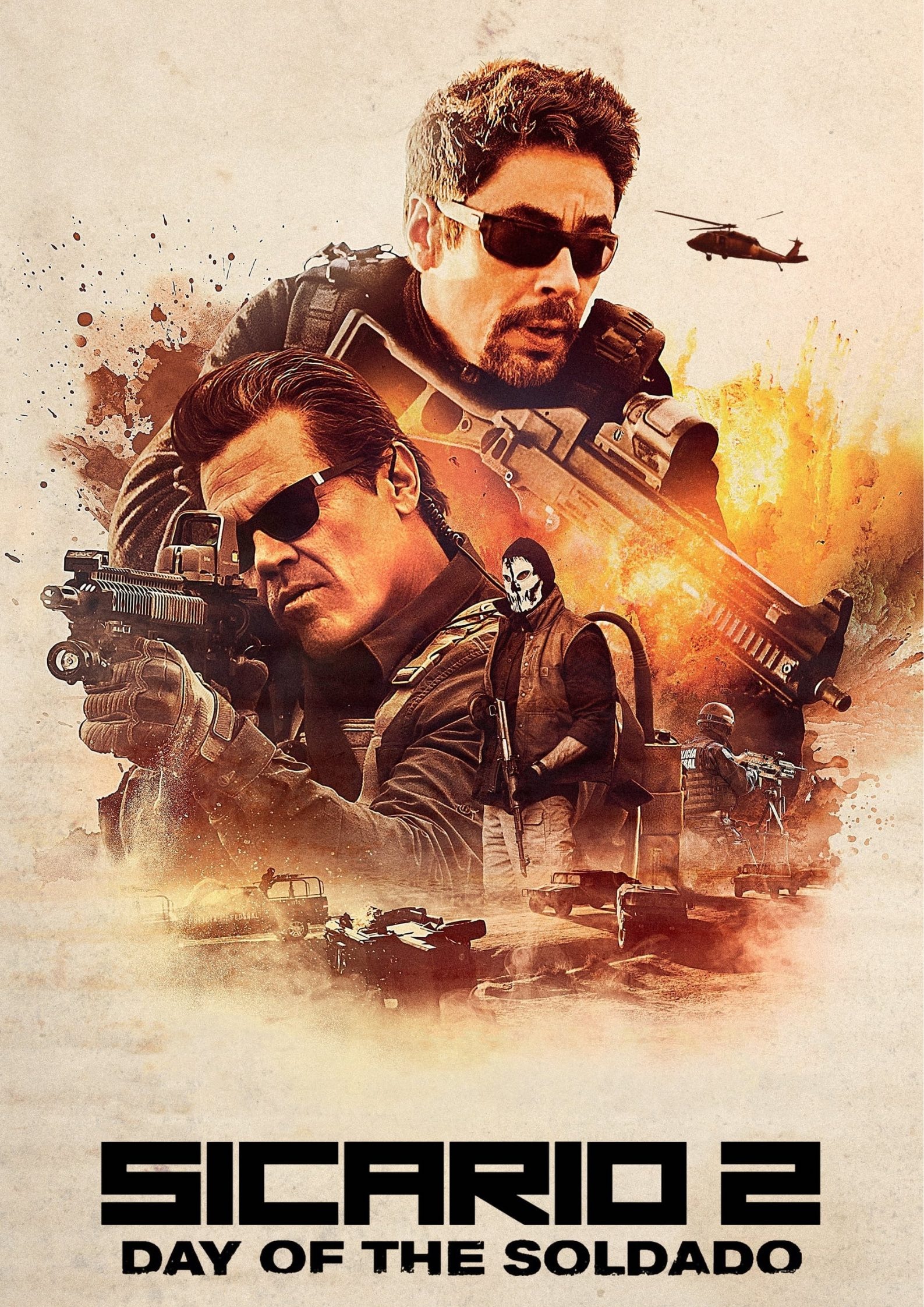 Sicario: Day of the Soldado, Intense action, Cartel warfare, Border conflict, 1590x2250 HD Phone