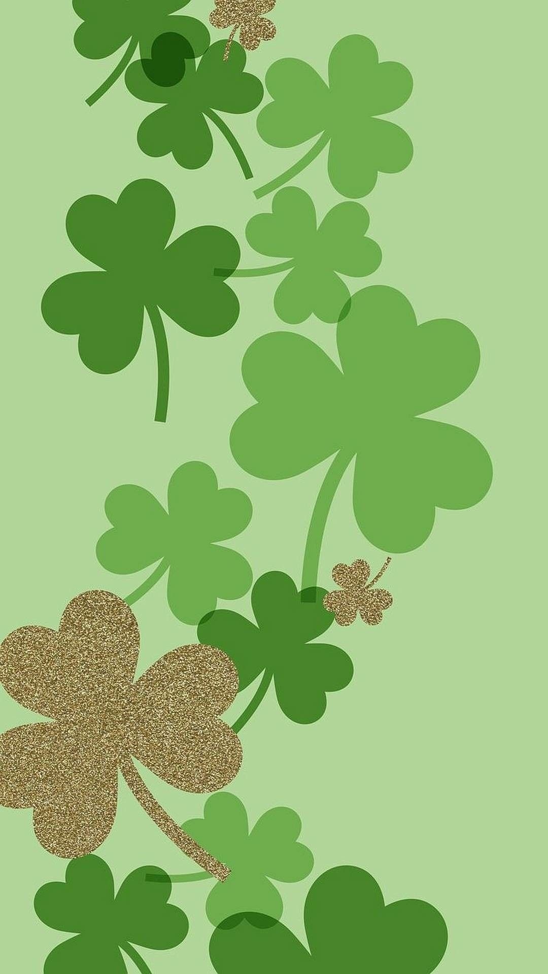 Irish Shamrock, Cute shamrocks, Playful wallpapers, Lucky charm, 1080x1920 Full HD Phone