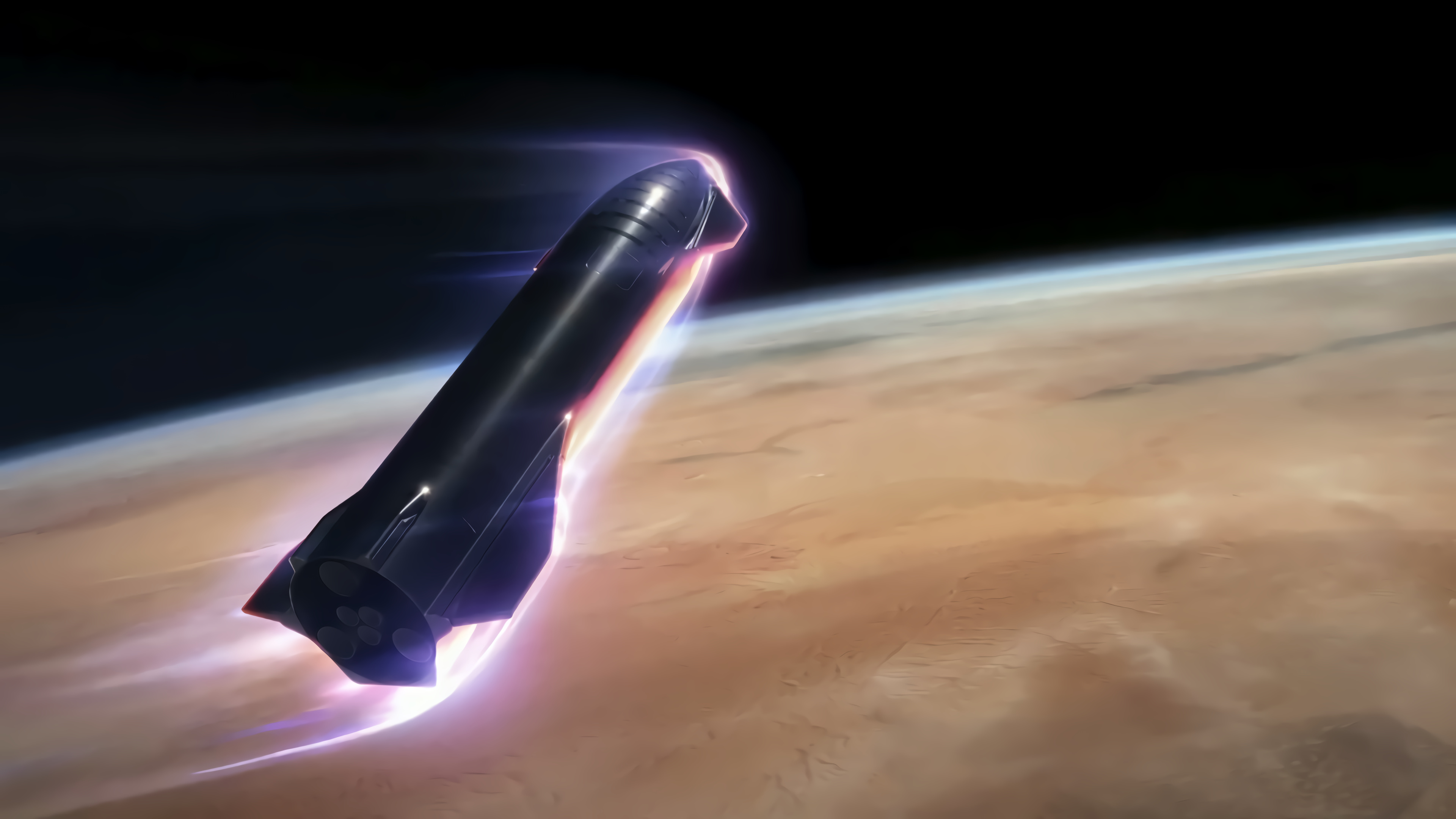 SpaceX Starship rocket, Future of spaceflight, Space exploration, Clean technology, 3840x2160 4K Desktop