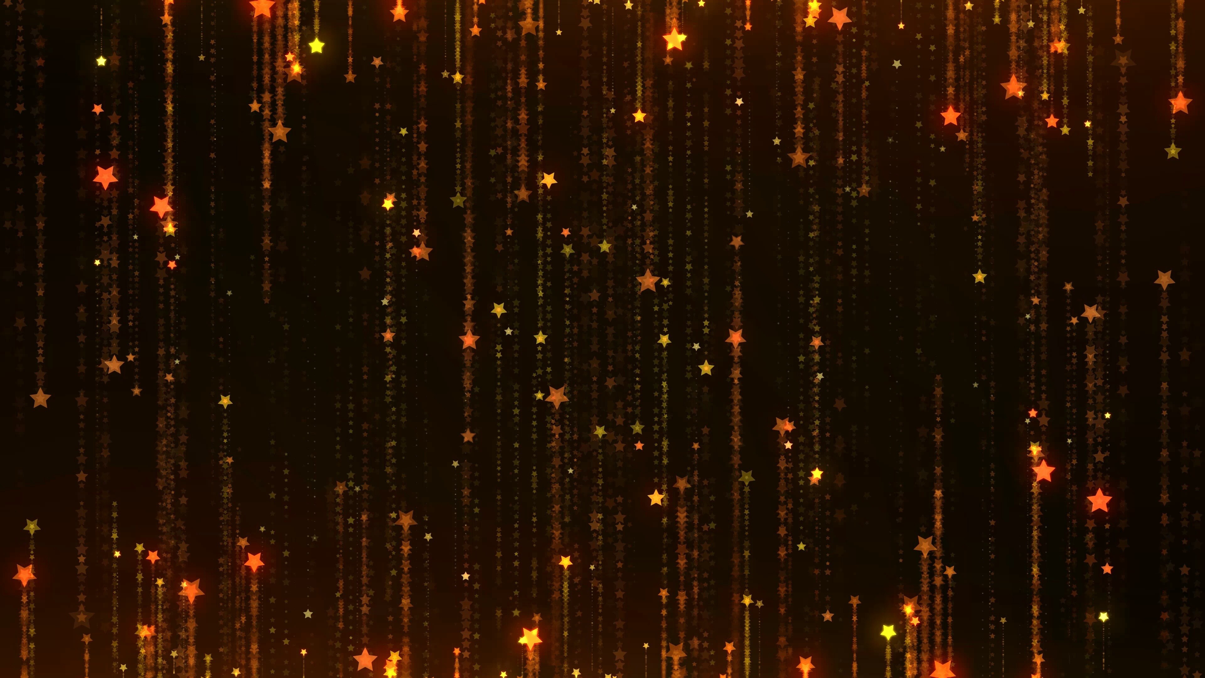 Abstract, Gold Star Wallpaper, 3840x2160 4K Desktop