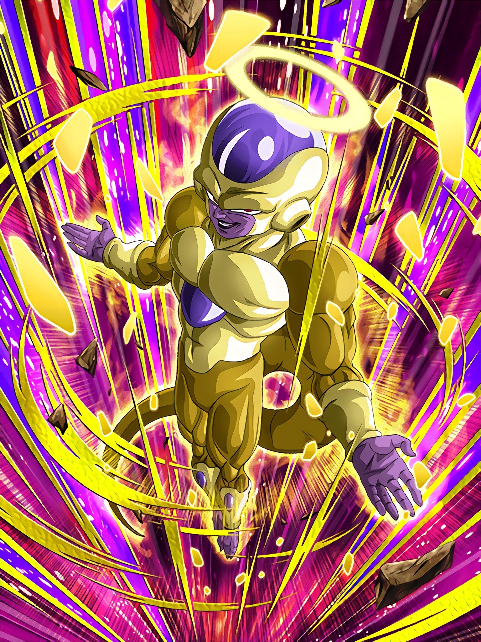 Golden Frieza, Dragon Ball Super, Artwork, Anime, 1540x2050 HD Phone