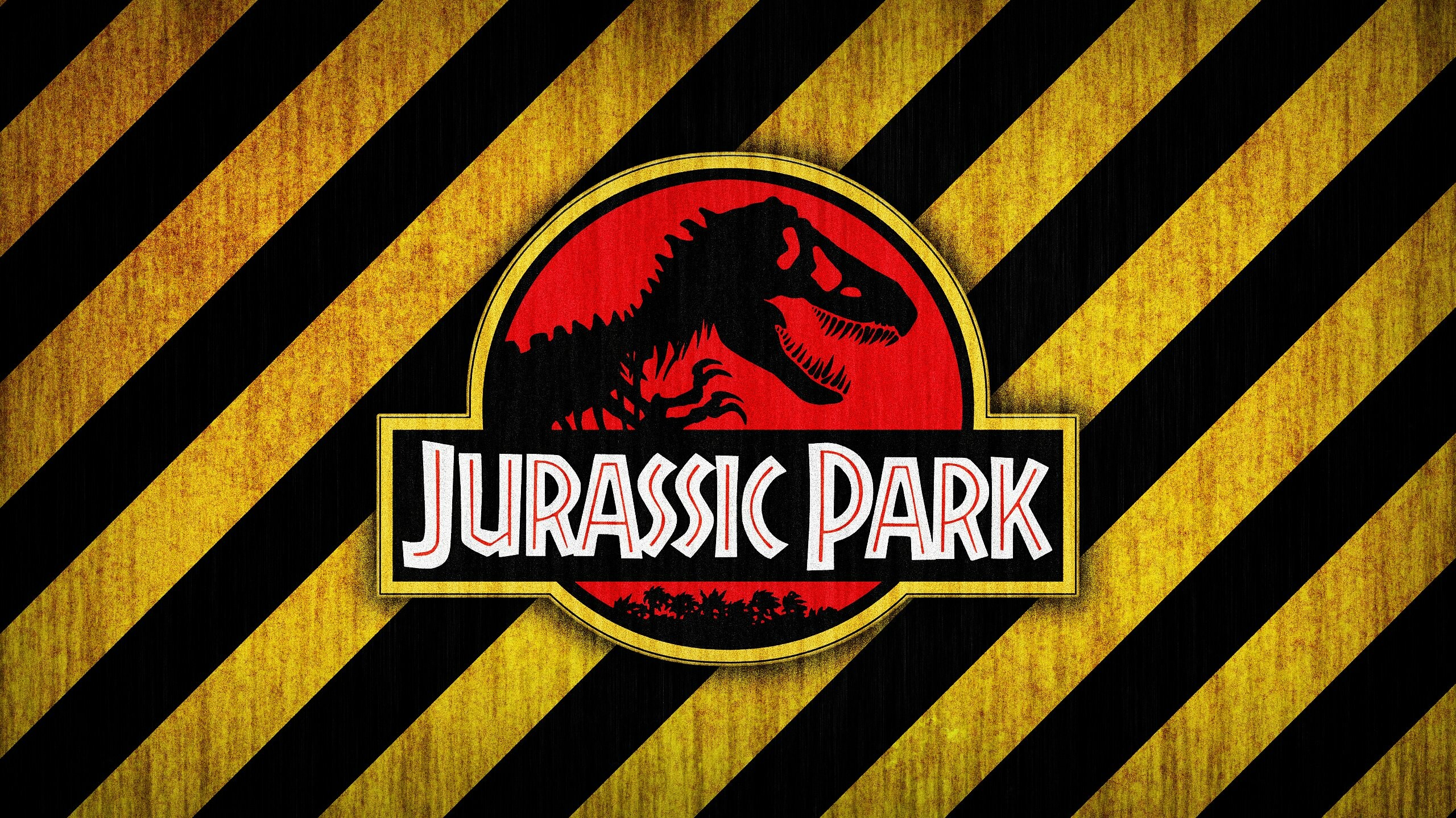 Jurassic World, Iconic logo, Dinosaur park, Classic film, 2560x1440 HD Desktop