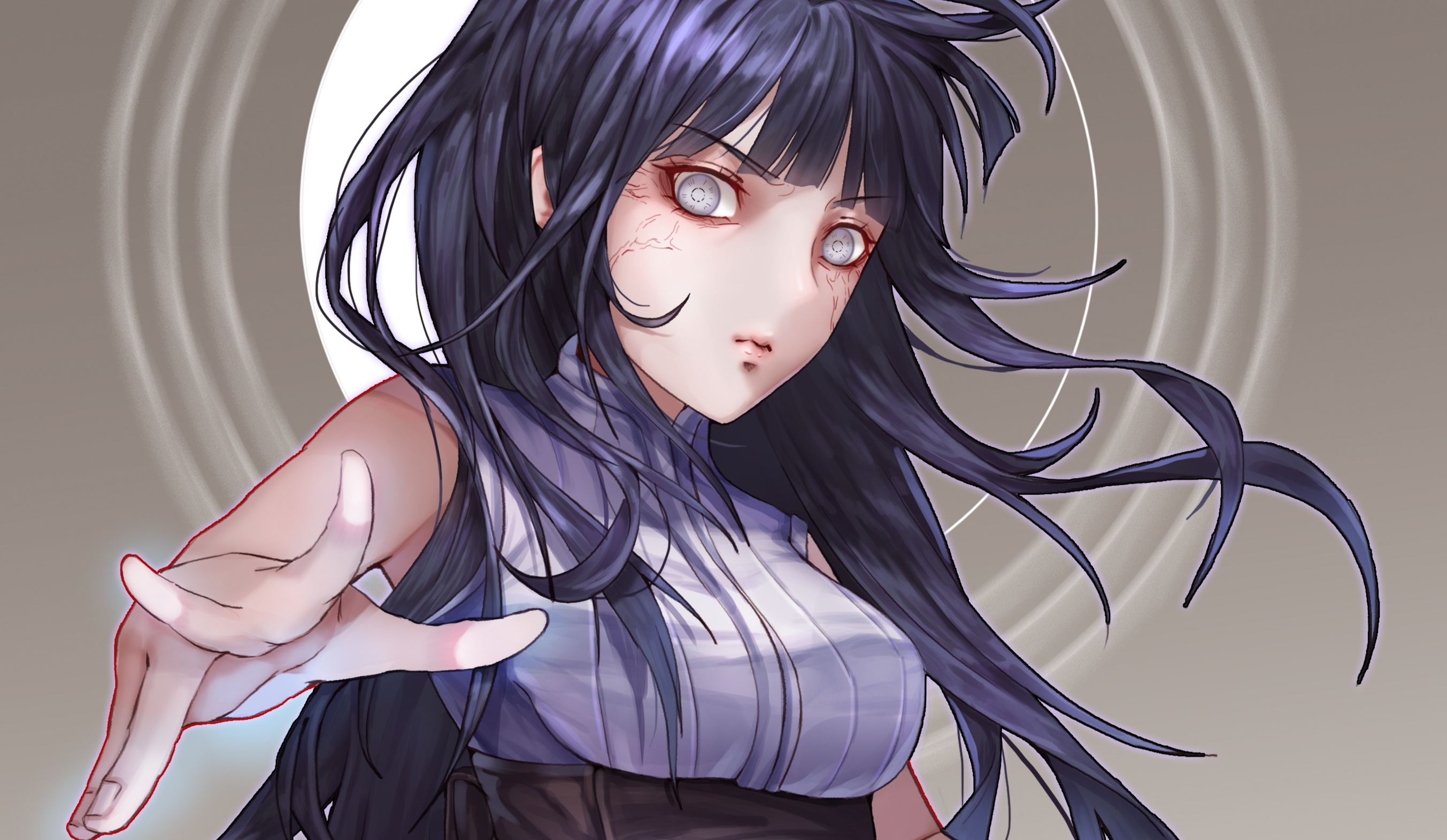 Hinata Hyuga, Naruto character, HD wallpaper, Aesthetic, 2710x1580 HD Desktop