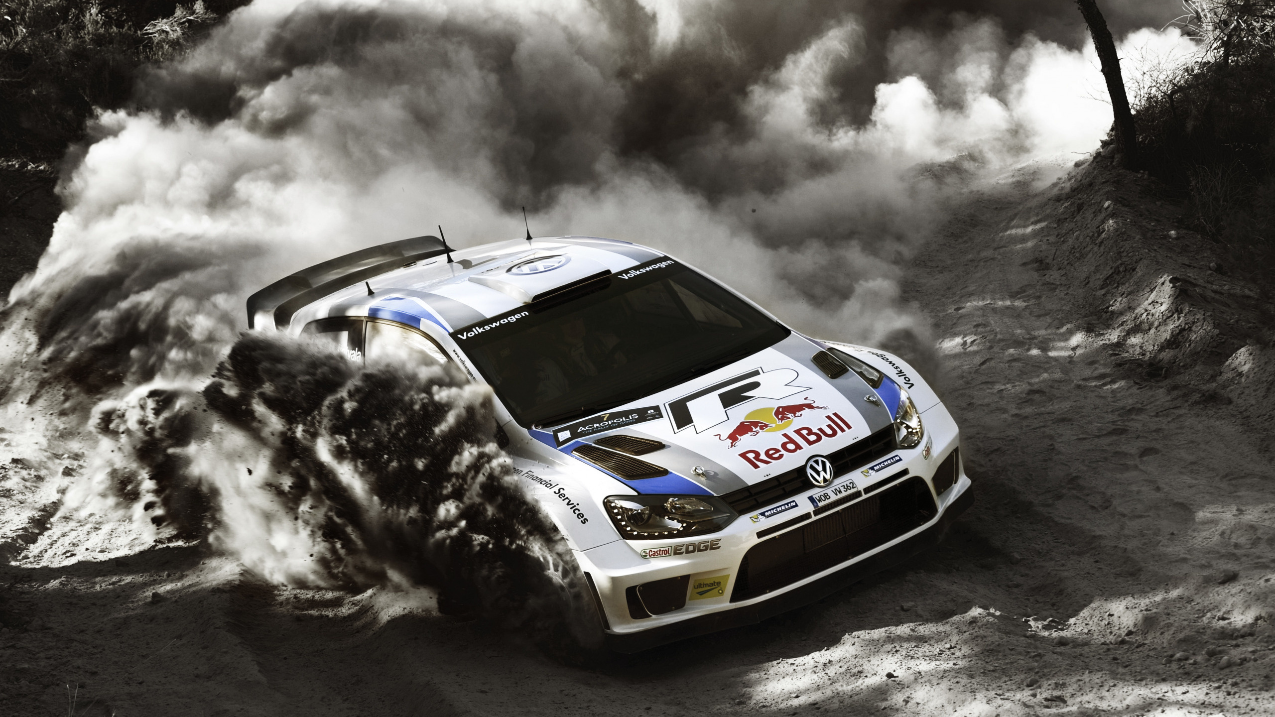 Volkswagen Polo R WRC, Rallycross Wallpaper, 2560x1440 HD Desktop