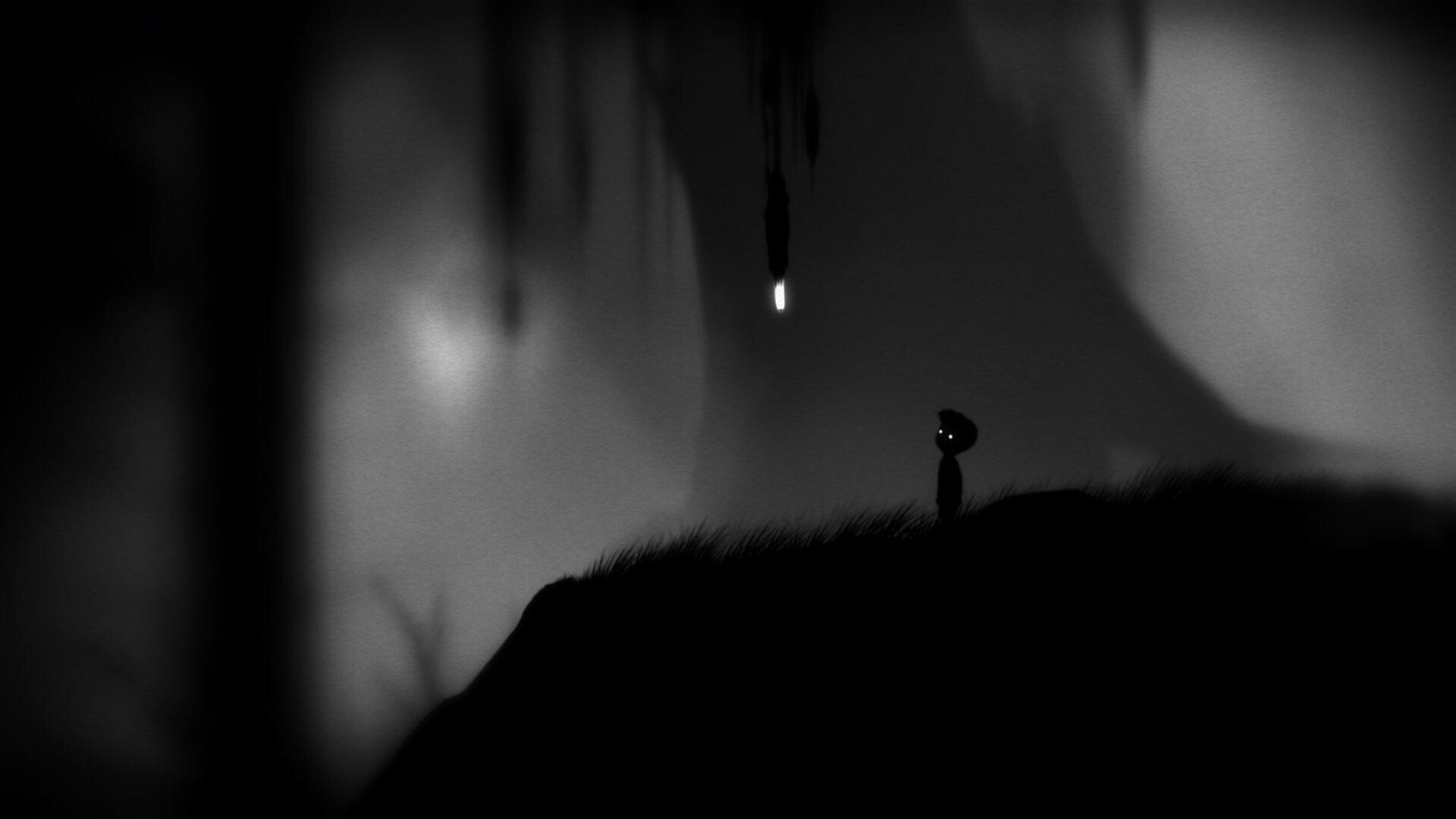 Limbo game, Monochrome world, Creepy atmosphere, Challenging platforming, 1920x1080 Full HD Desktop