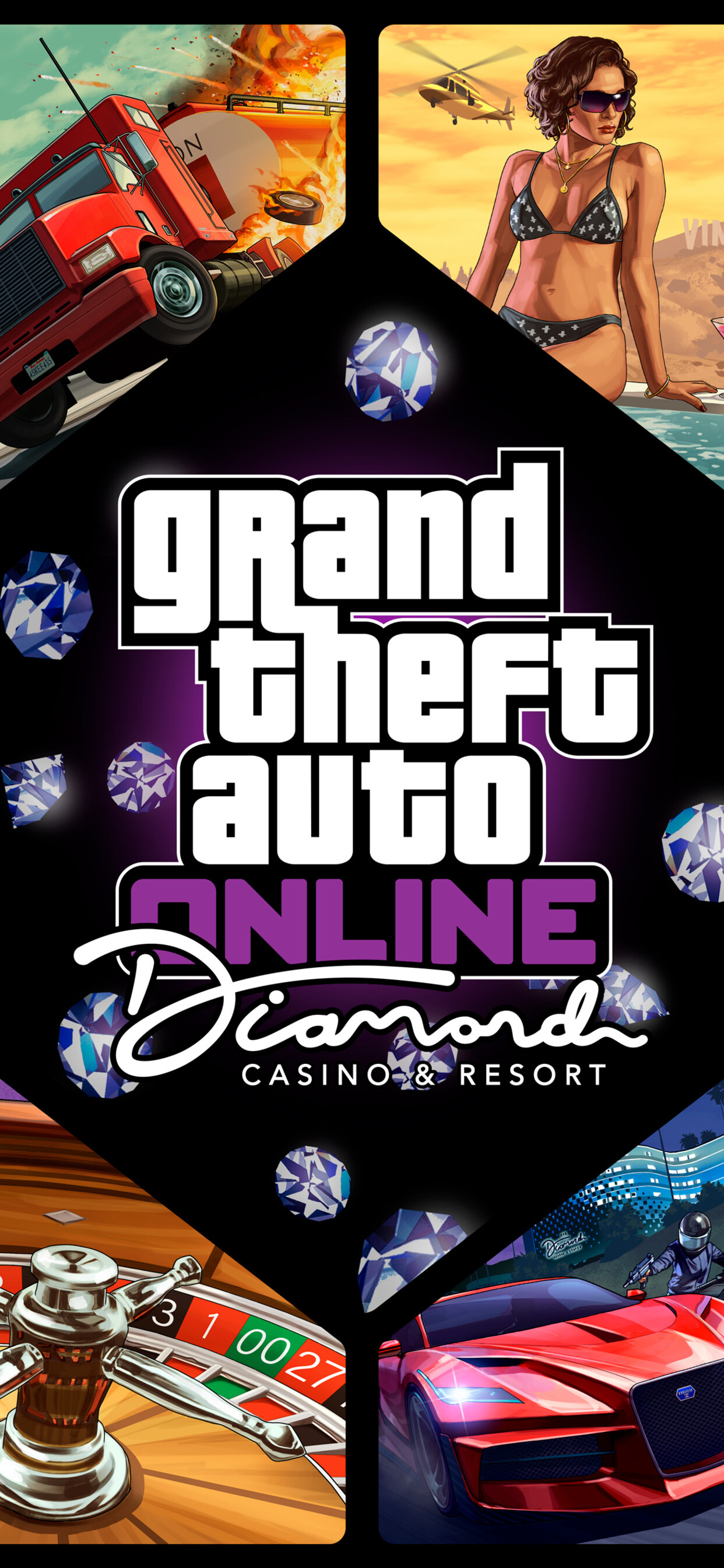 Grand Theft Auto 5, GTA 5 casino DLC 2019, iPhone XS Max, 1250x2690 HD Phone