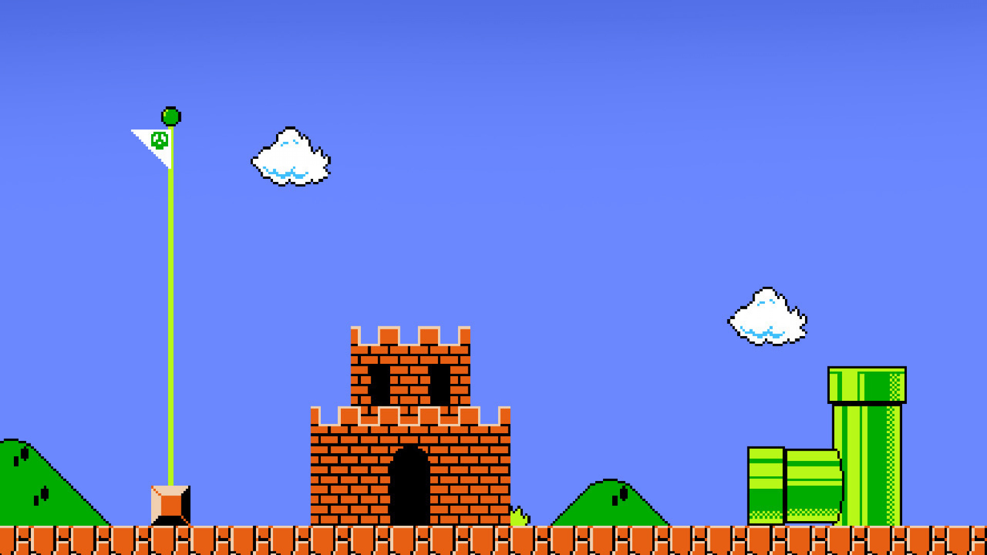 Castle, Mario Bros. Wallpaper, 1920x1080 Full HD Desktop